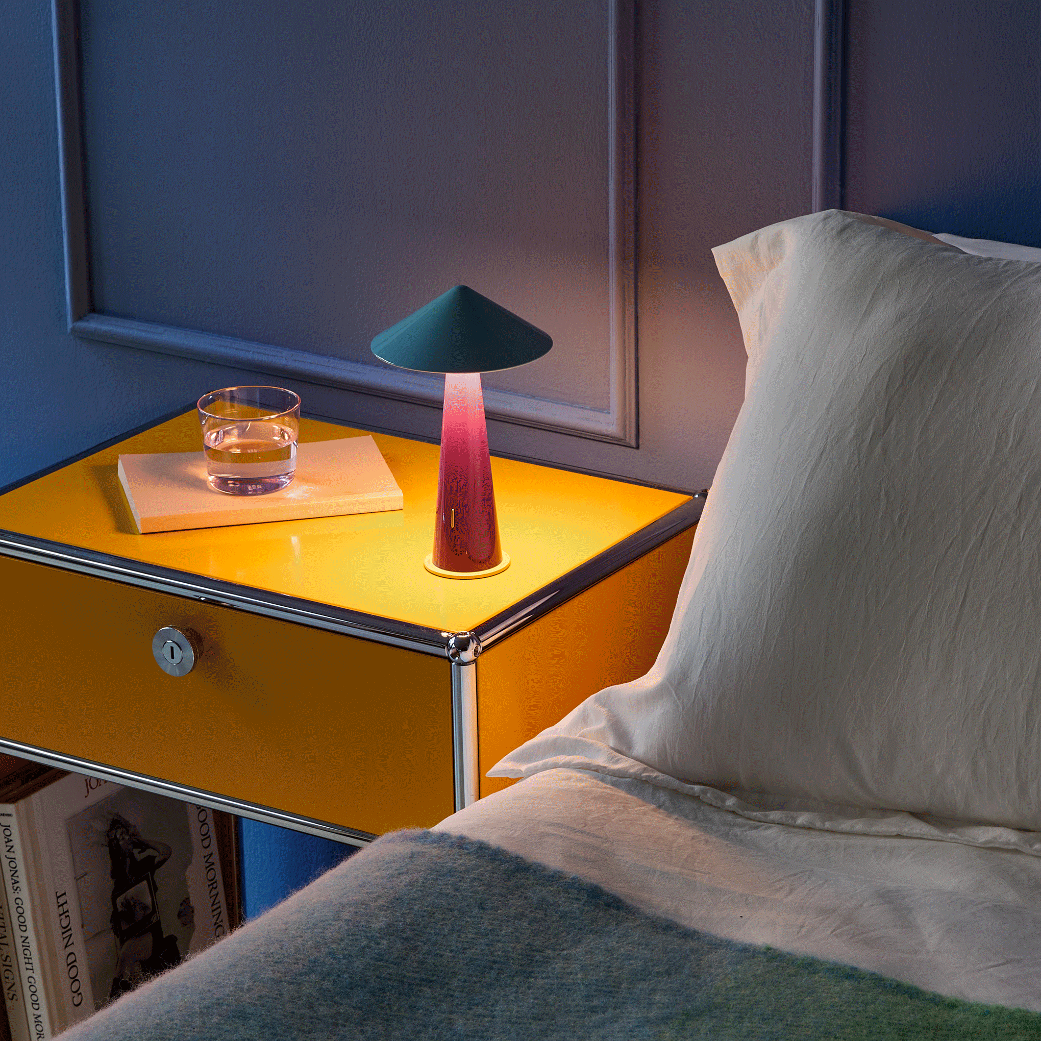 Tipsy Portable Table Lamp - Gray Blue/ Dear Plum – MoMA Design Store