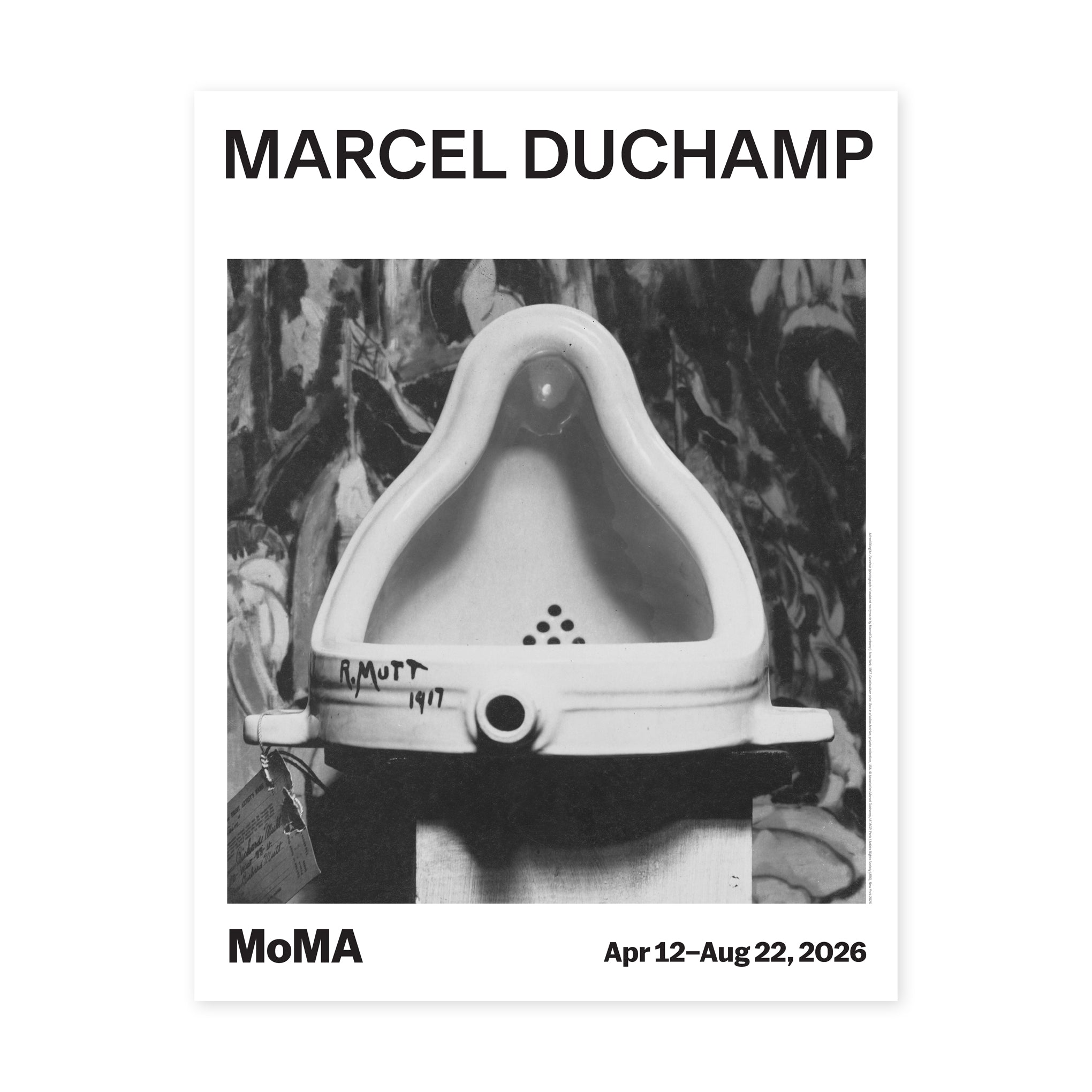Marcel Duchamp Exhibition Poster - Fountain – MoMA Design Store