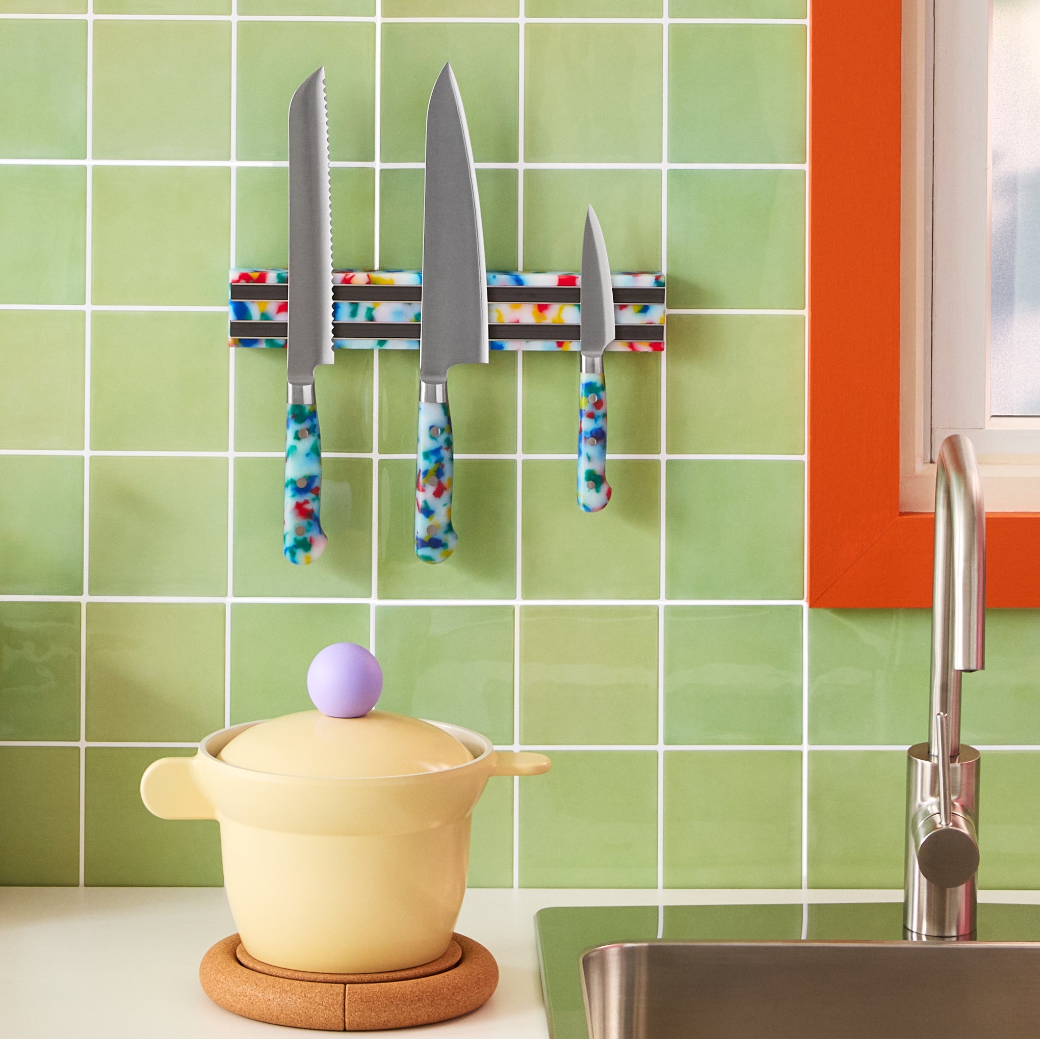 マグネット MOMA レア Confetti Kitchen Knife - Knife Magnet – MoMA Design Store