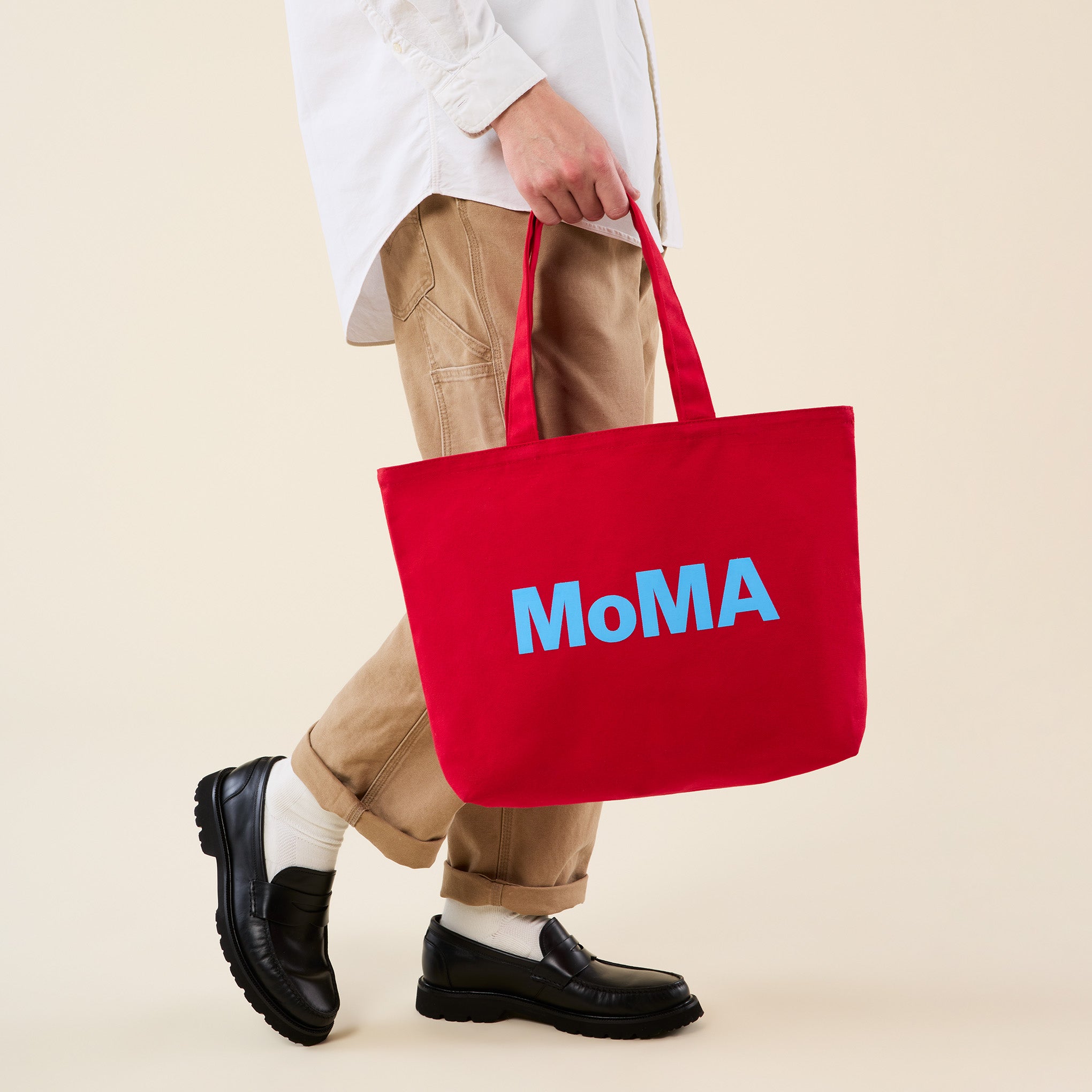 Colorful MoMA Tote Bag - Red/ Light Blue – MoMA Design Store