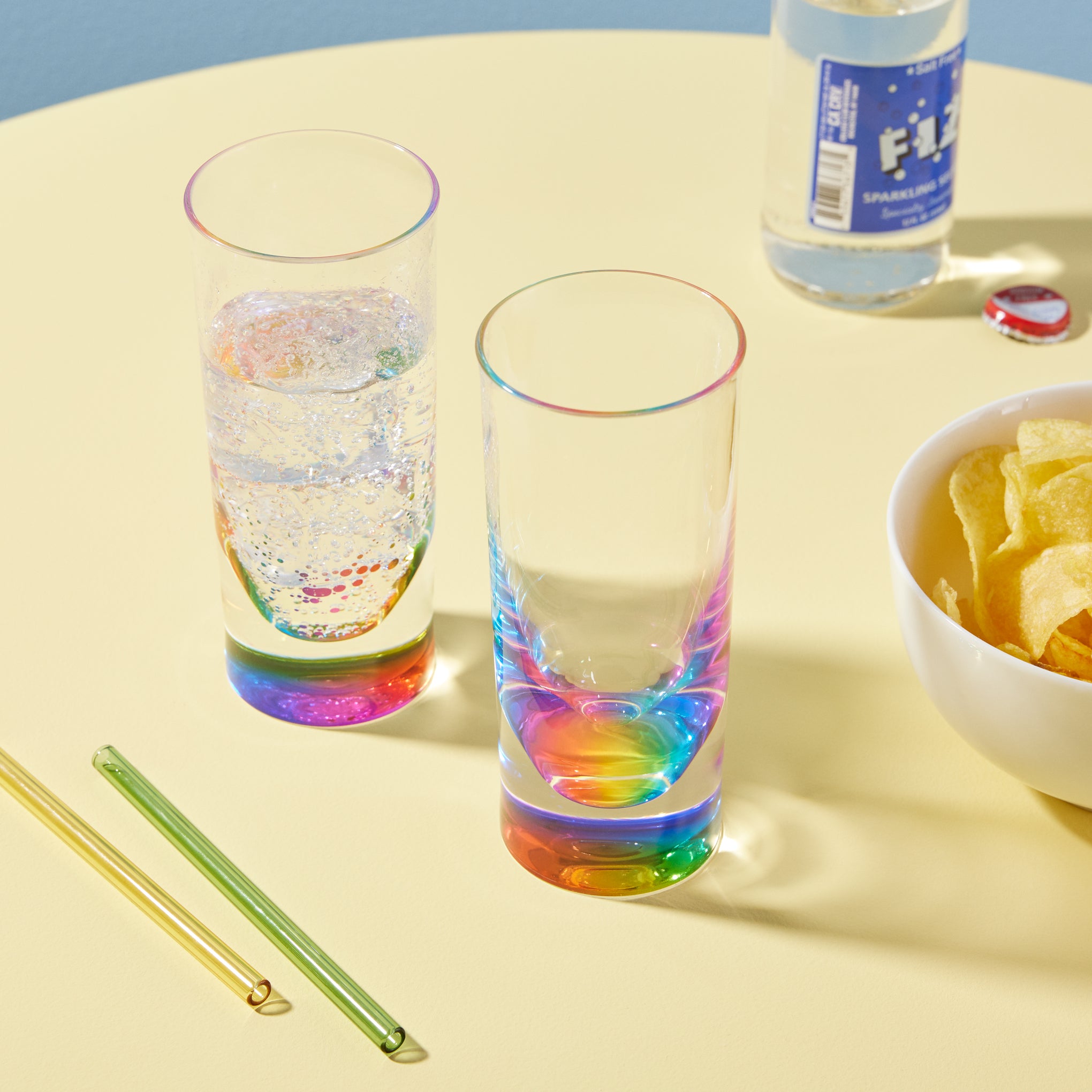 Teardrop Rainbow Acrylic Tumbler