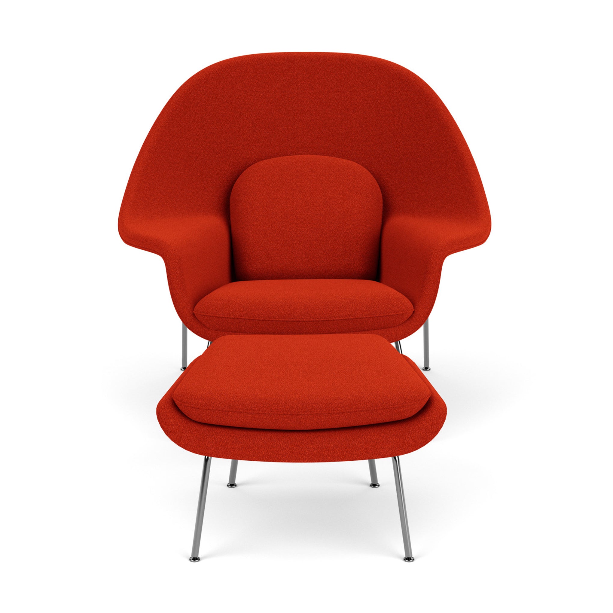 Knoll Womb Lounge Chair & Ottoman by Eero Saarinen - Red – MoMA