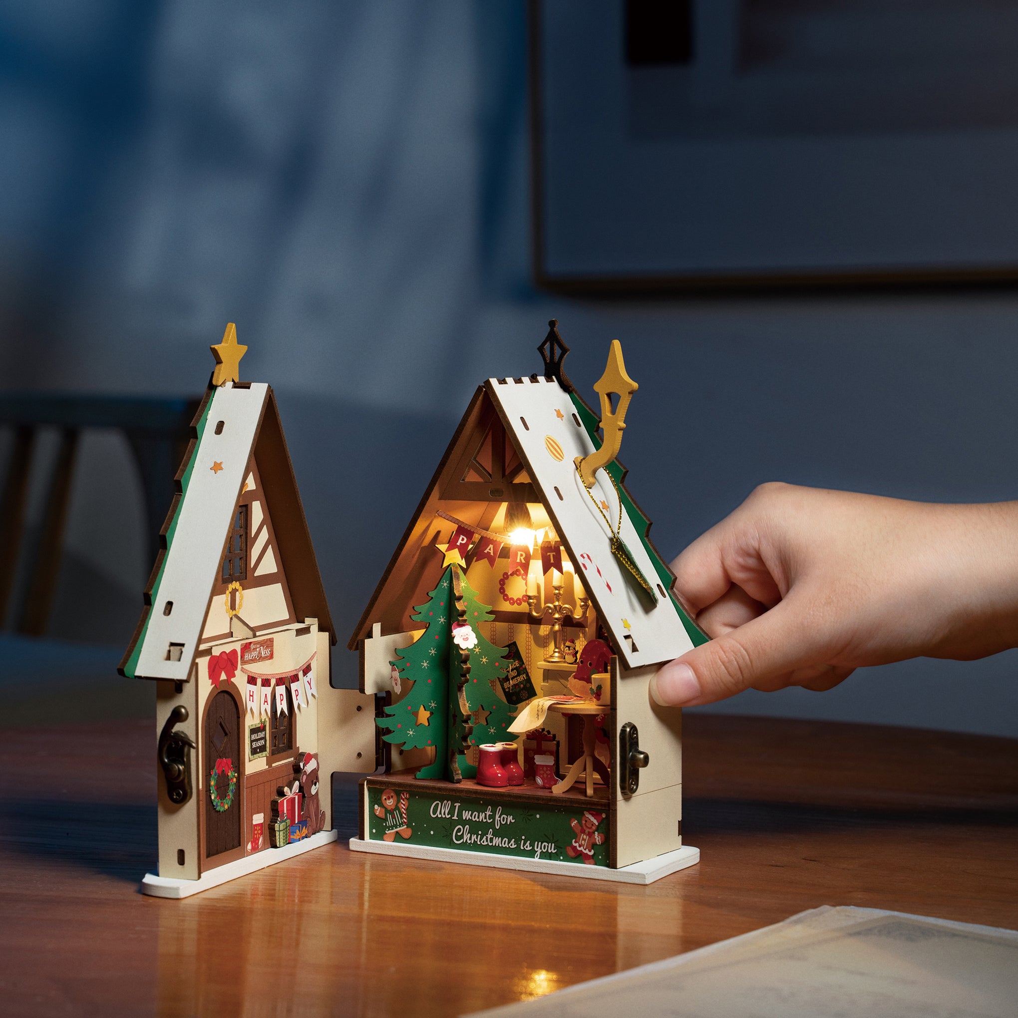 Rolife Mini Christmas House Kit – MoMA Design Store