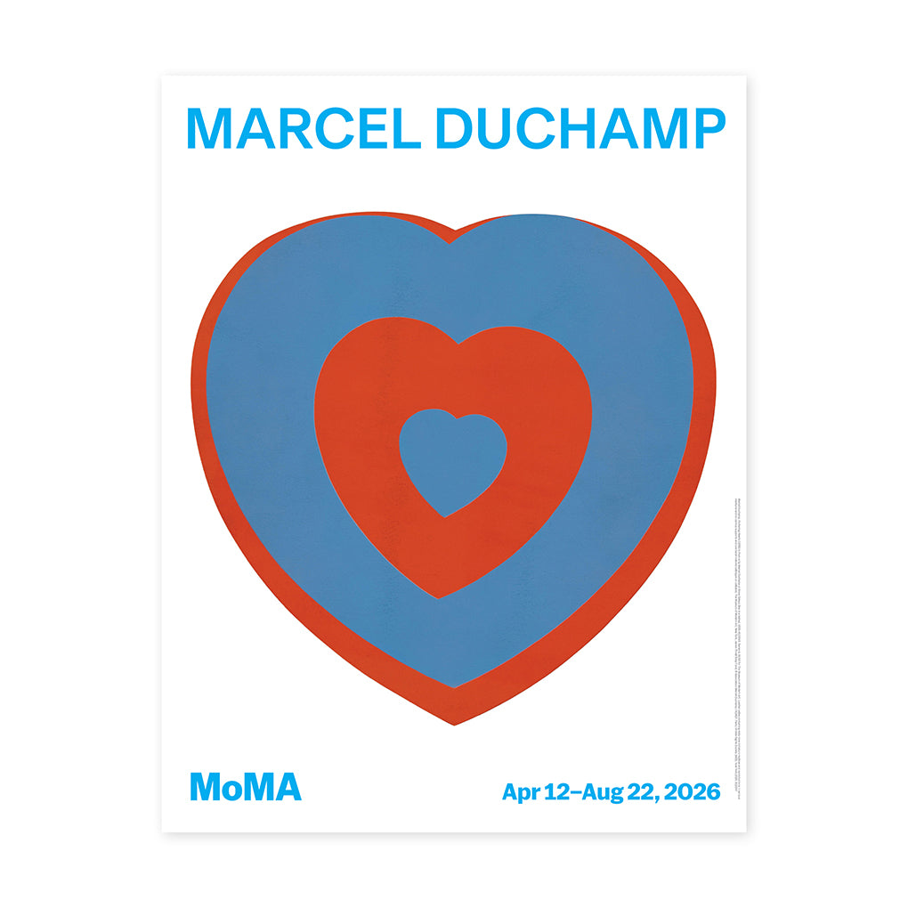Marcel Duchamp Exhibition Poster - Fluttering Hearts – MoMA Design