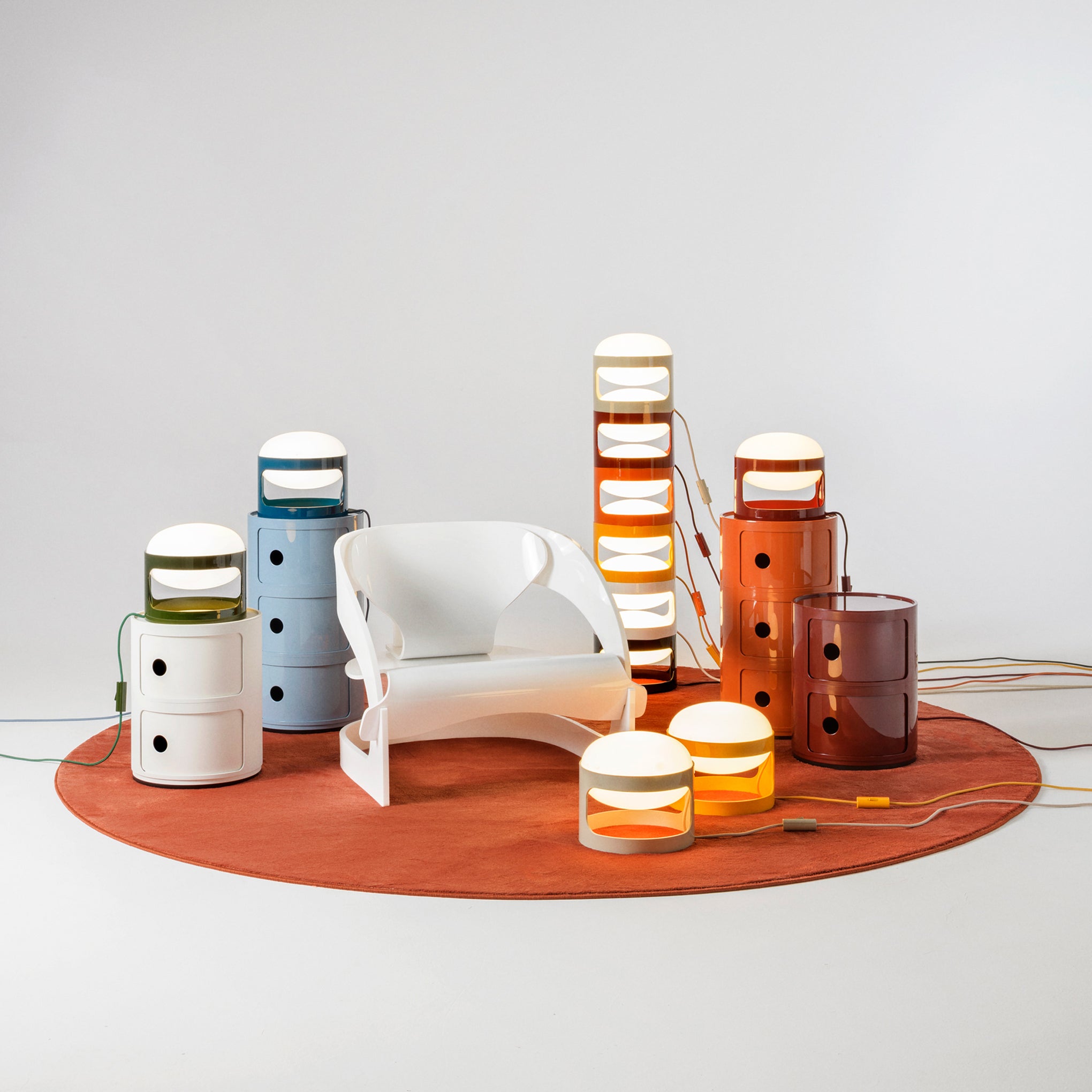 Kartell Componibili 3-Tier Storage - Orange – MoMA Design Store