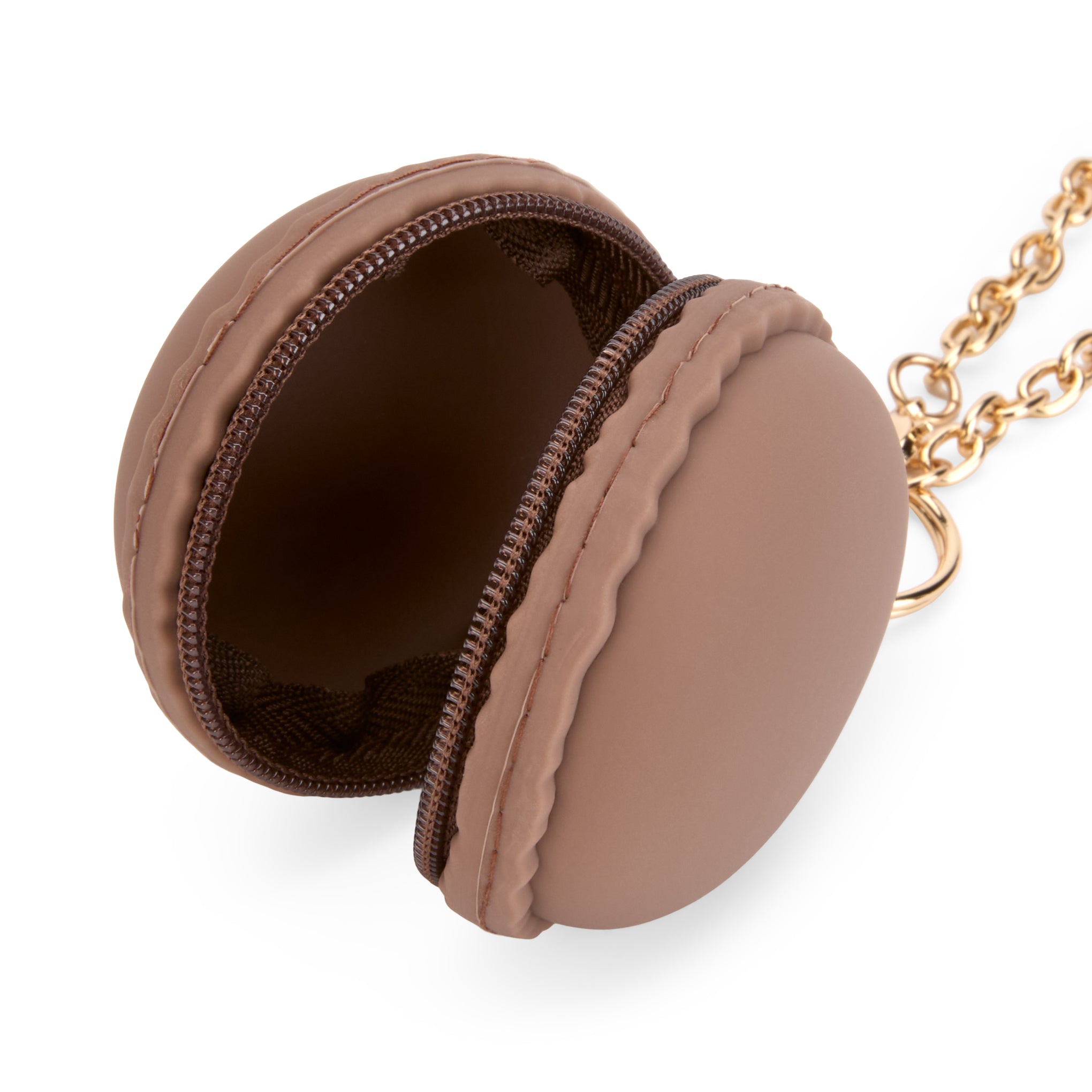Macaron Pouch Bag Charm - Chocolate – MoMA Design Store