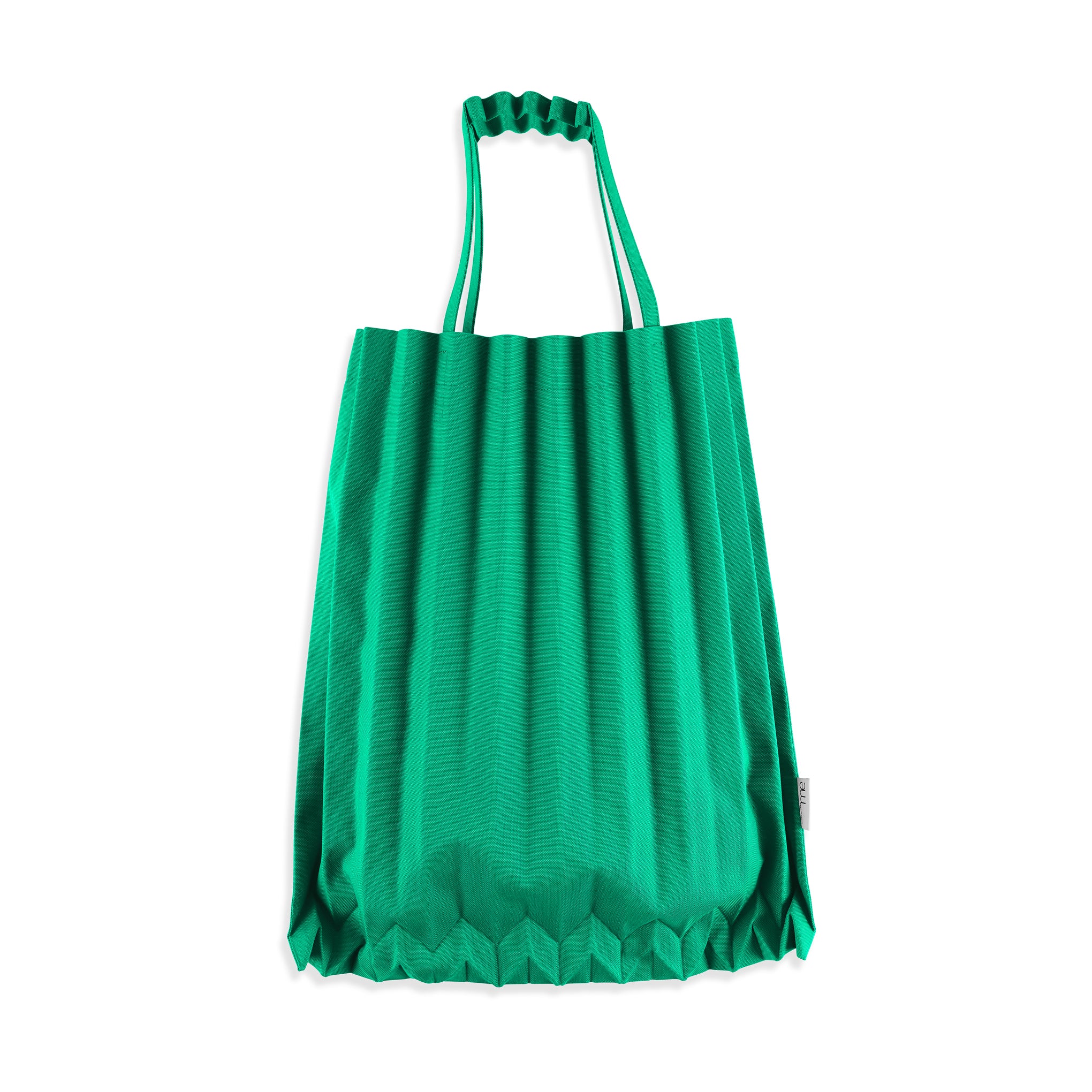 me ISSEY MIYAKE Recycled Polyester Trunk Pleats Bag - Emerald