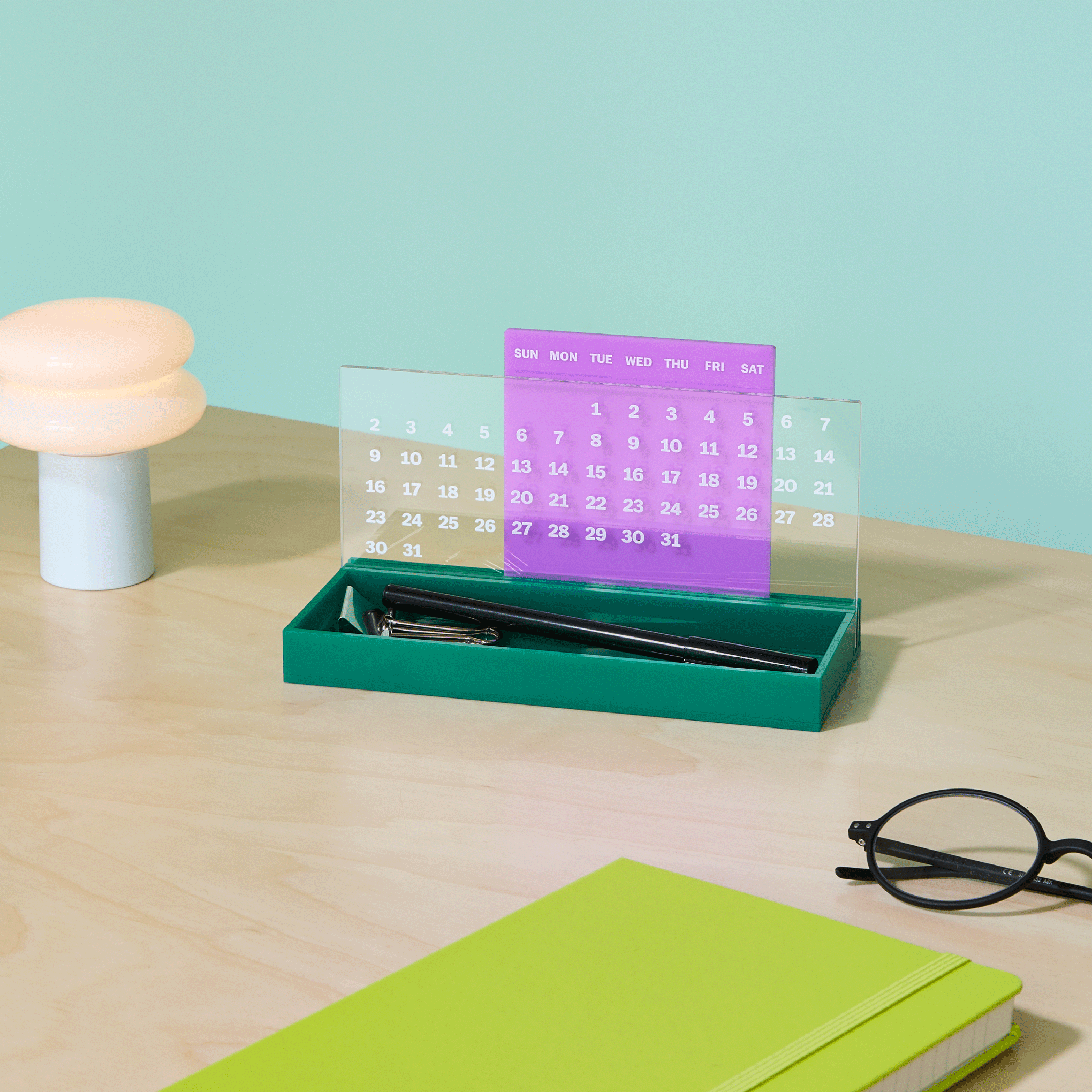 MoMA Colorplay Perpetual Calendar and Organizer - Pink – MoMA