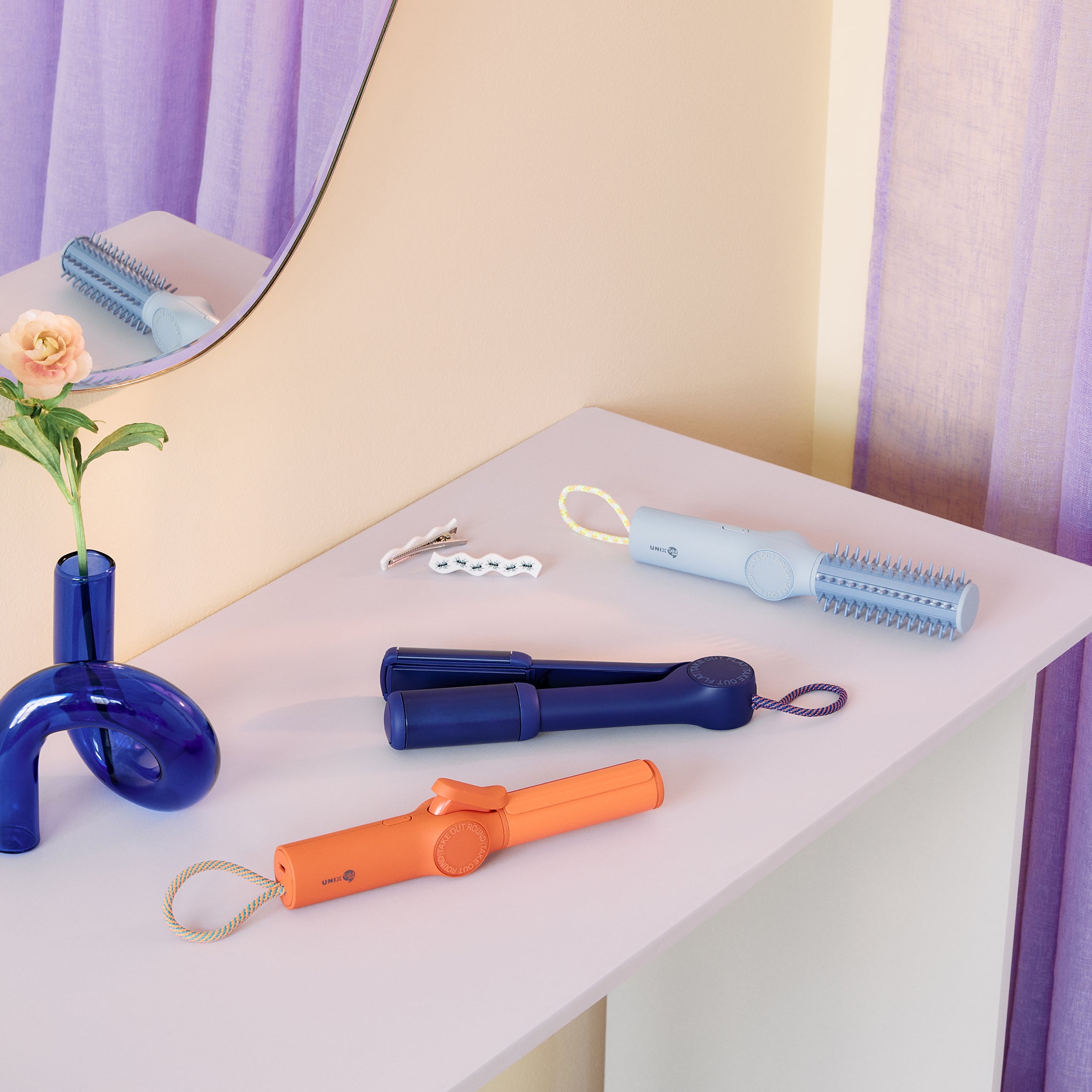 Compact Ceramic Hair Styling Tool - Periwinkle – MoMA Design Store