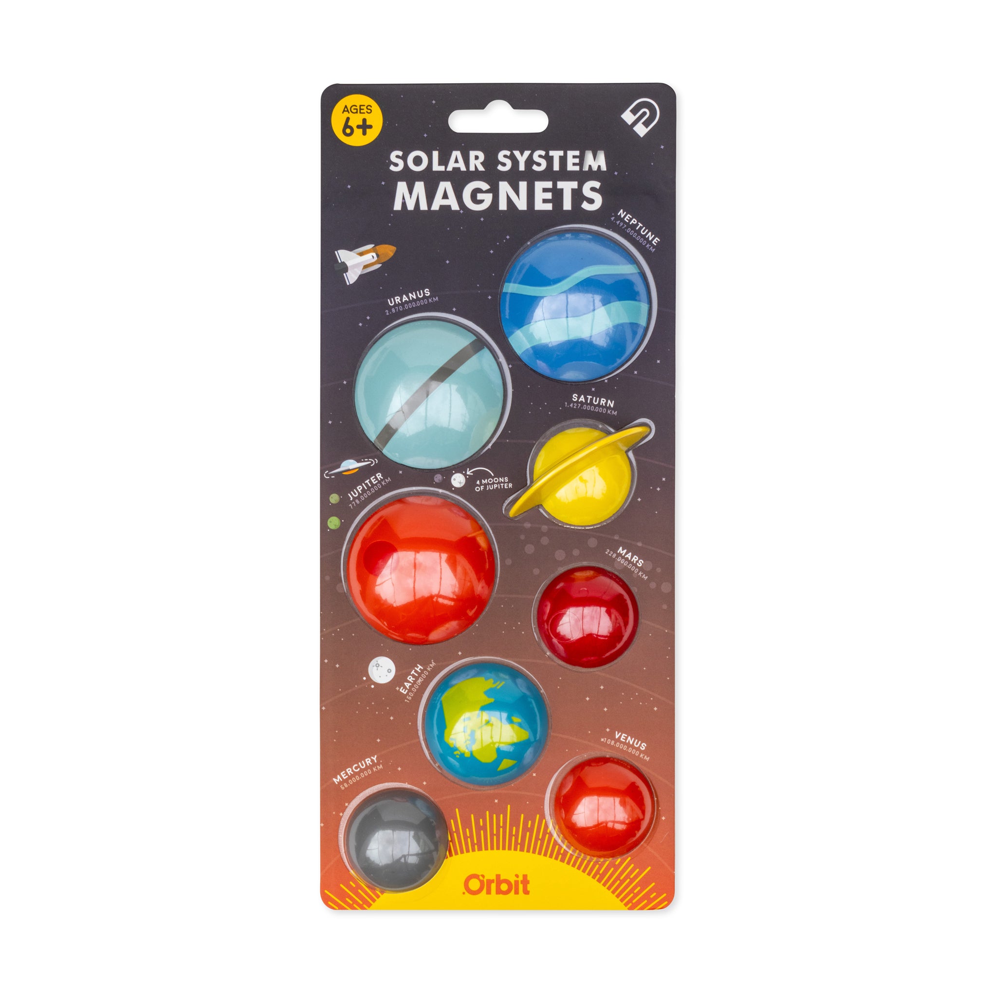 マグネット MOMA Solar System Refrigerator Magnets - Set of 8 – MoMA Design Store