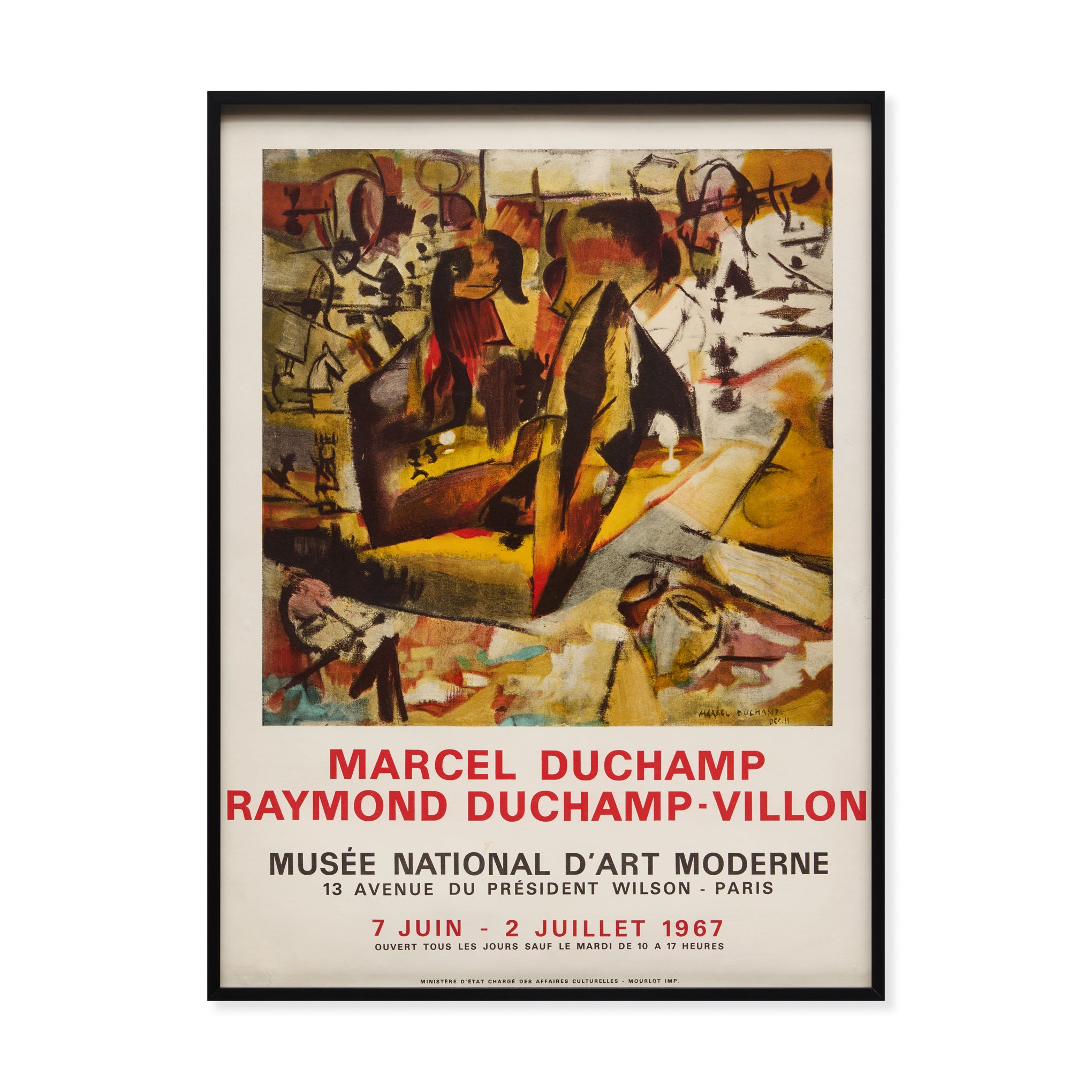 【ファブリ　世界名画集】Juan Gris, Bacon, Duchamp Marcel Duchamp / Raymond Duchamp-Villon Framed Poster – MoMA