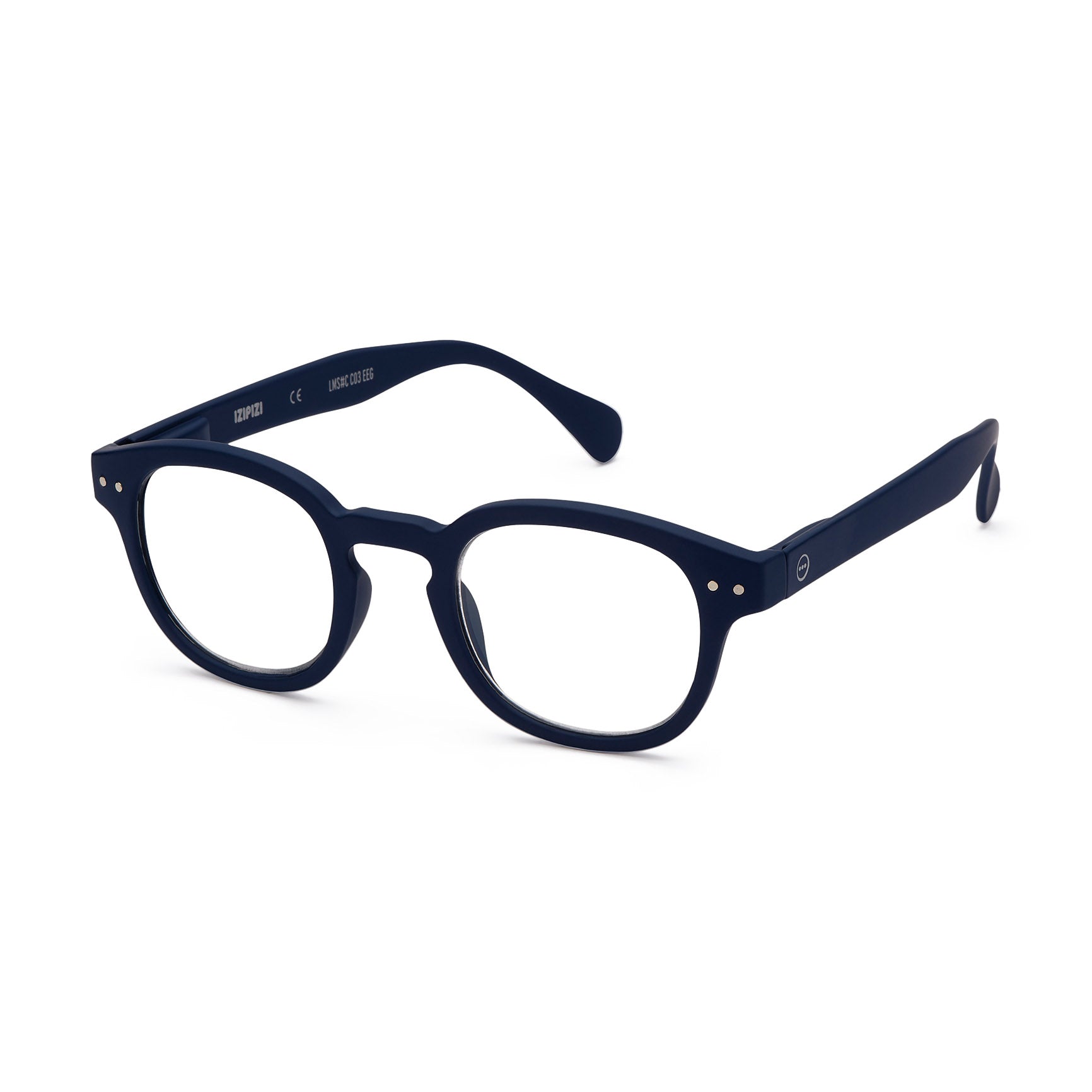 IZIPIZI Rounded-Edge Square Reading Glasses #C - Blue – MoMA
