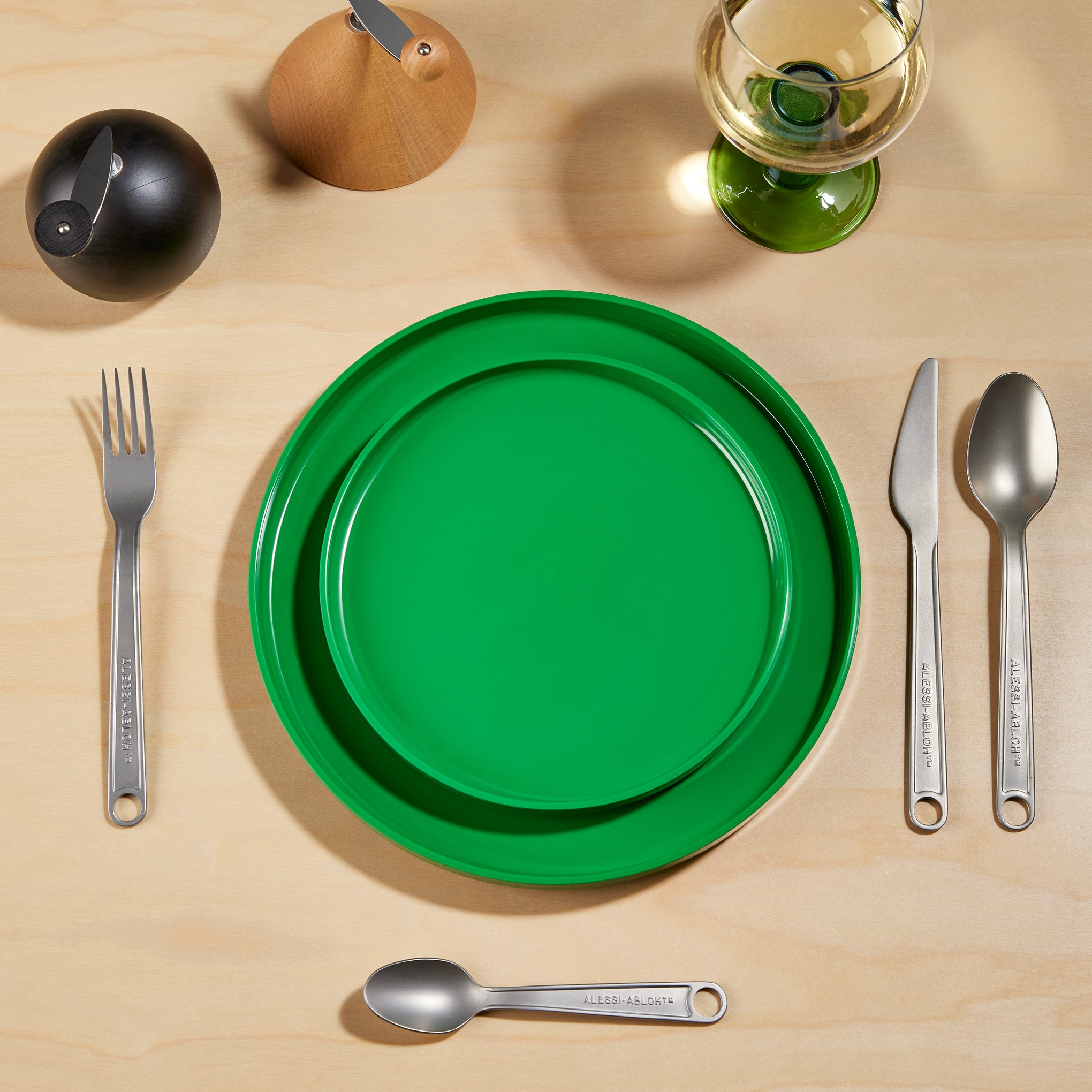 ALESSI COLOR BAVERO（ブルー）プレートセット 未使用 Virgil Abloh Conversational Objects Flatware from Alessi - Set of