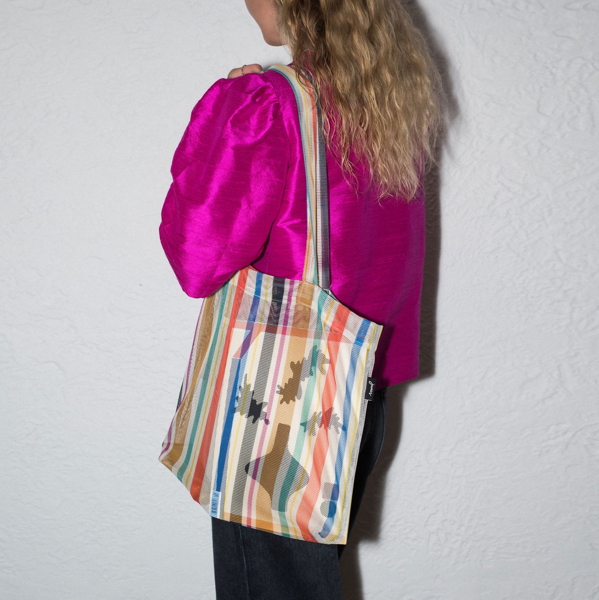 Striped Market Tote Bag in Recycled Plastic – MoMA Design Store