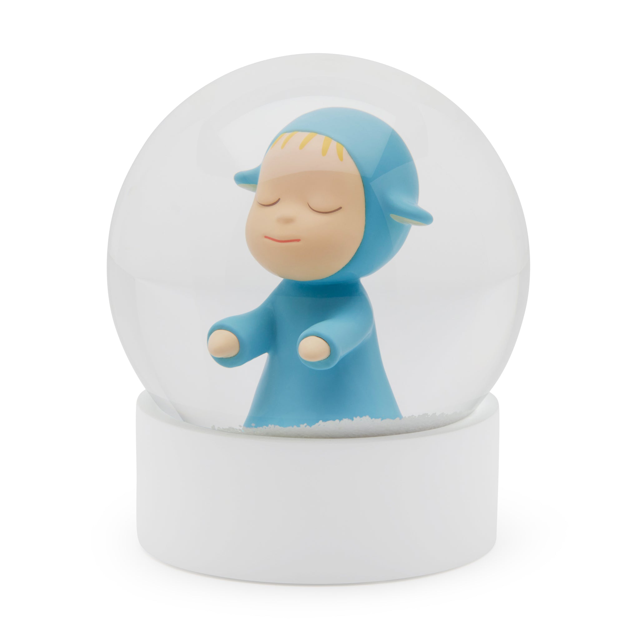 Yoshitomo Nara Little Wanderer Snow Globe - Blue – MoMA Design Store