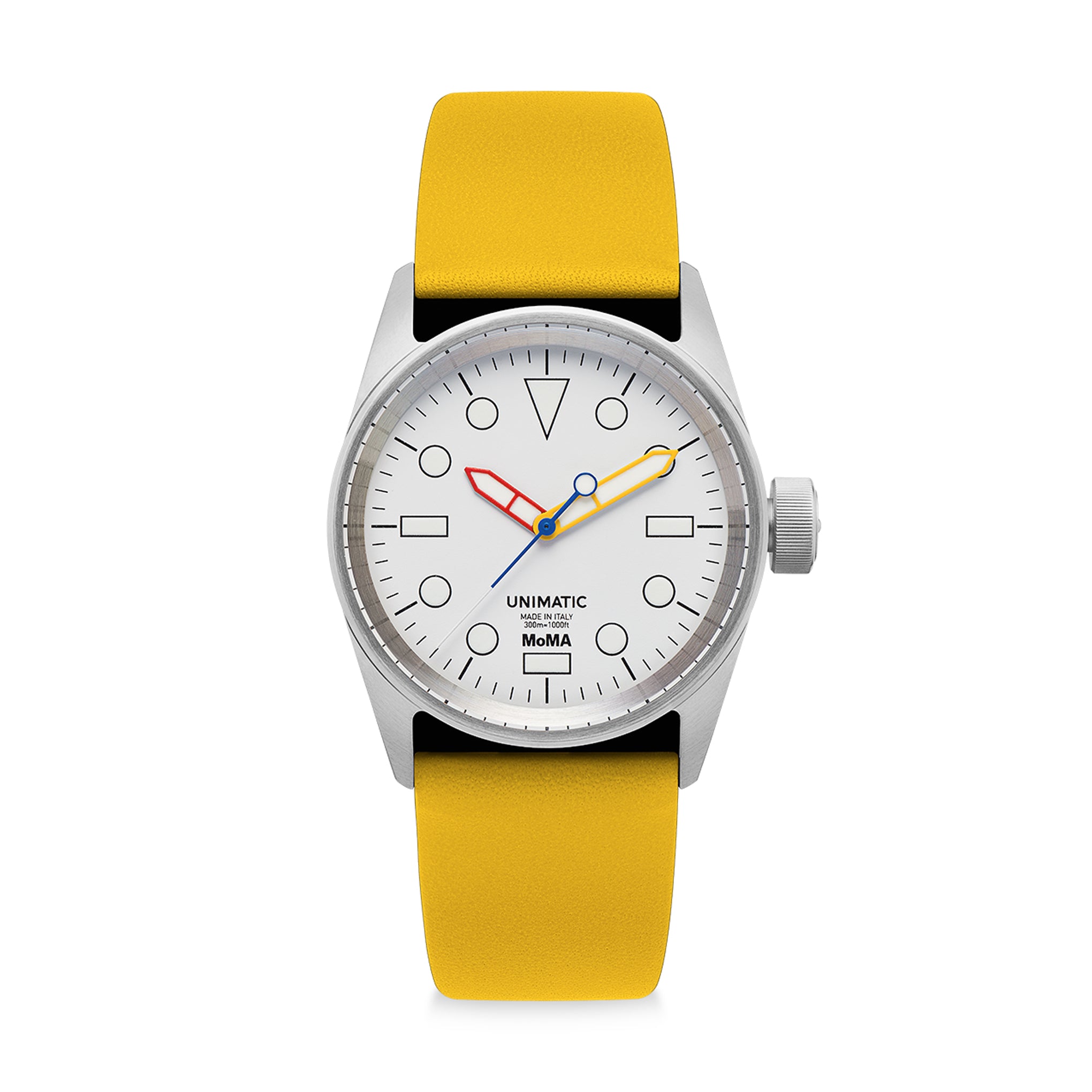 MoMA Unimatic De Stijl Modello Cinque Watch - Yellow – MoMA Design