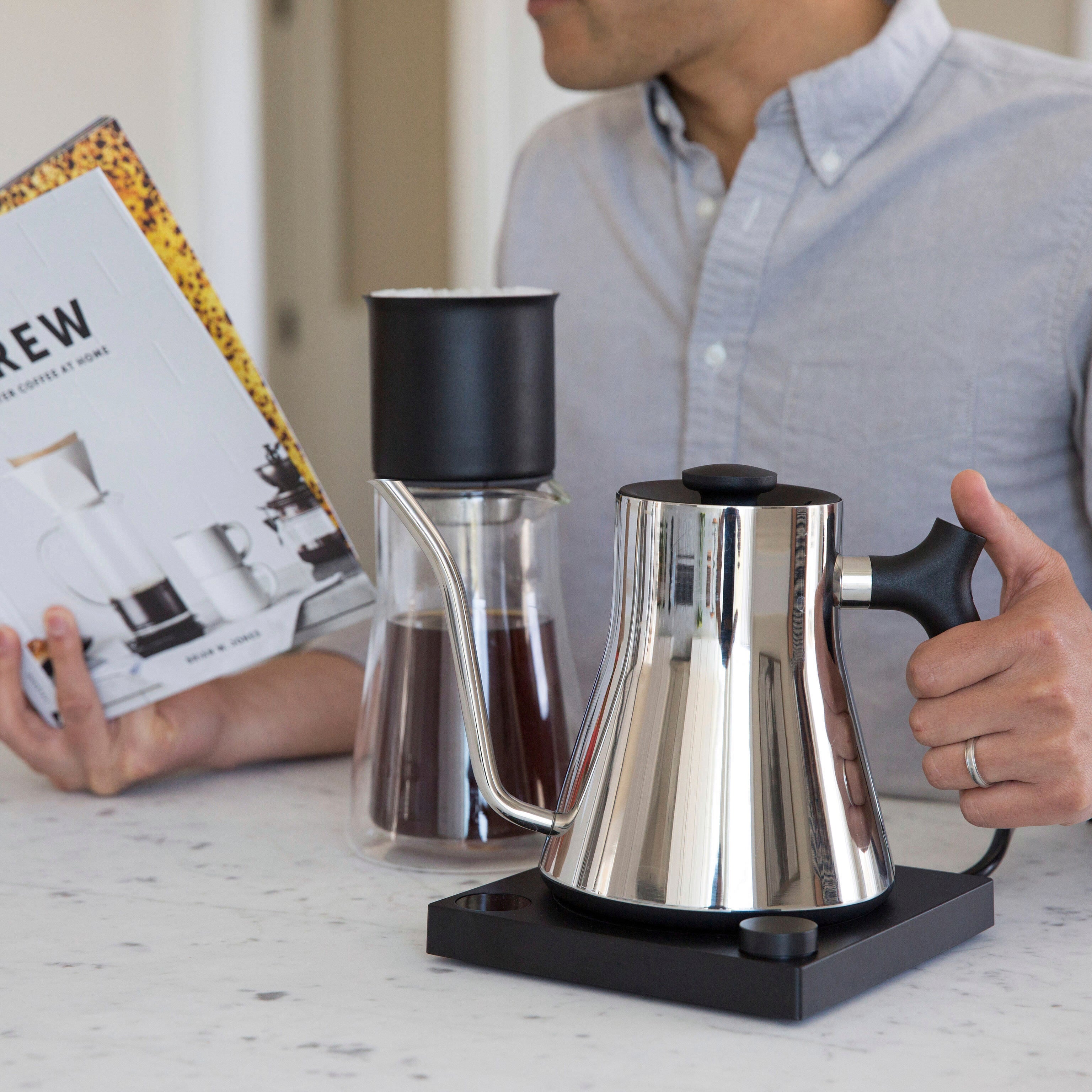 Stagg EKG TemperatureControl PourOver Electric Kettle Stainless St