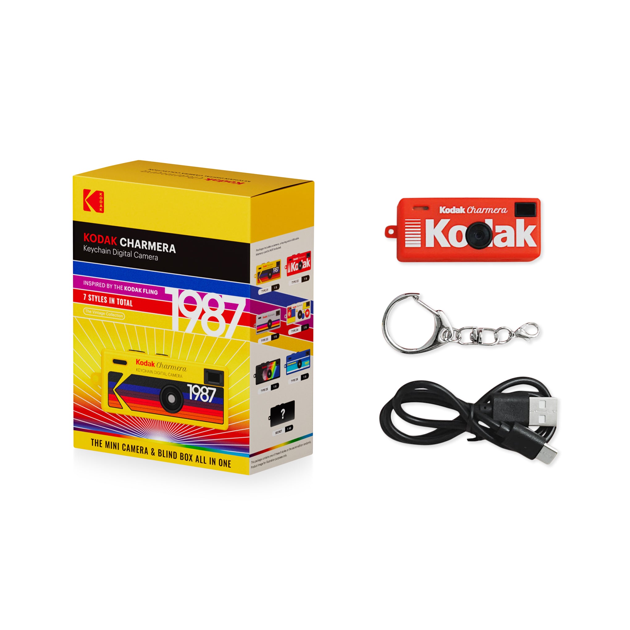 キーホルダー型デジタルカメラKodak Charmera アソートボックス 新品 Kodak Charmera Keychain Digital Camera Blind Box – MoMA Design Store