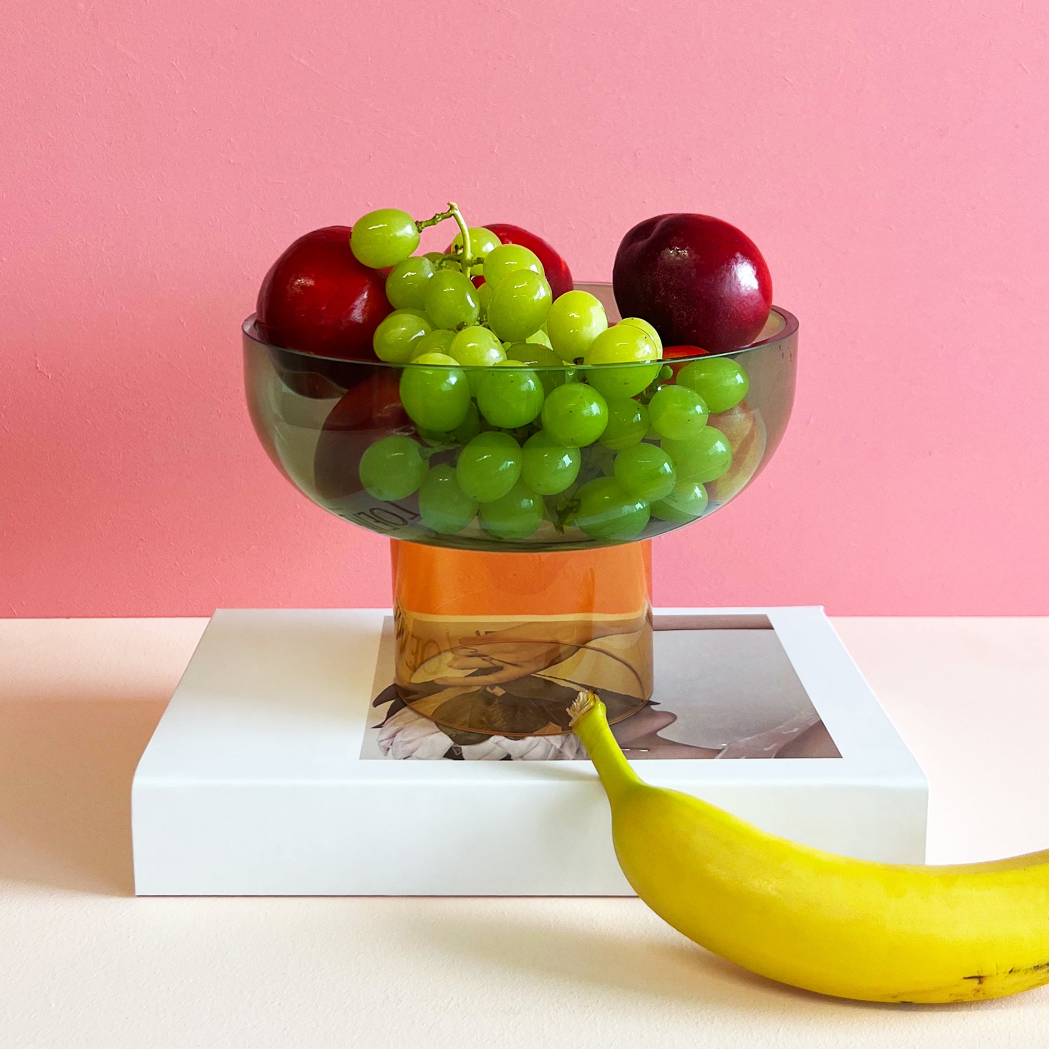 Dual Color Glass Fruit Bowl - Green/ Yellow – MoMA Design Store