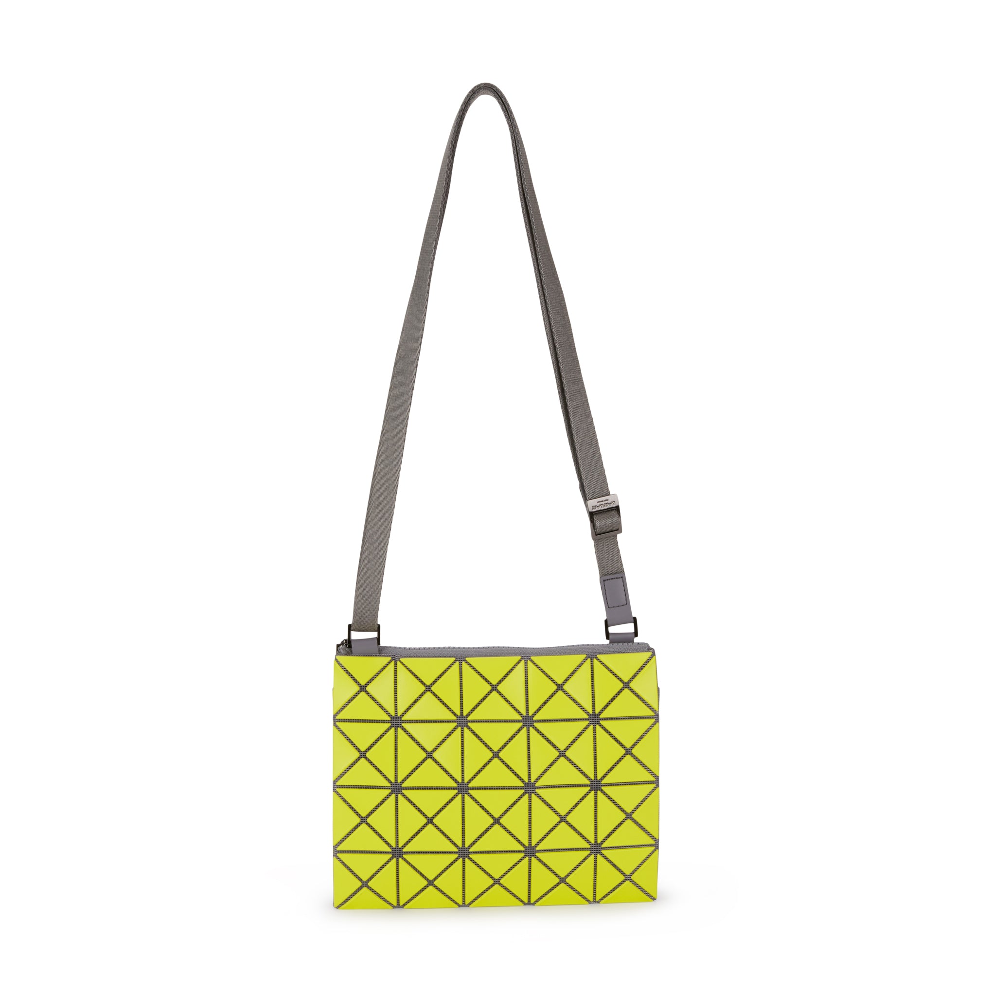 BAO BAO ISSEY MIYAKE Duo Crossbody Bag - Yellow Green x Gray