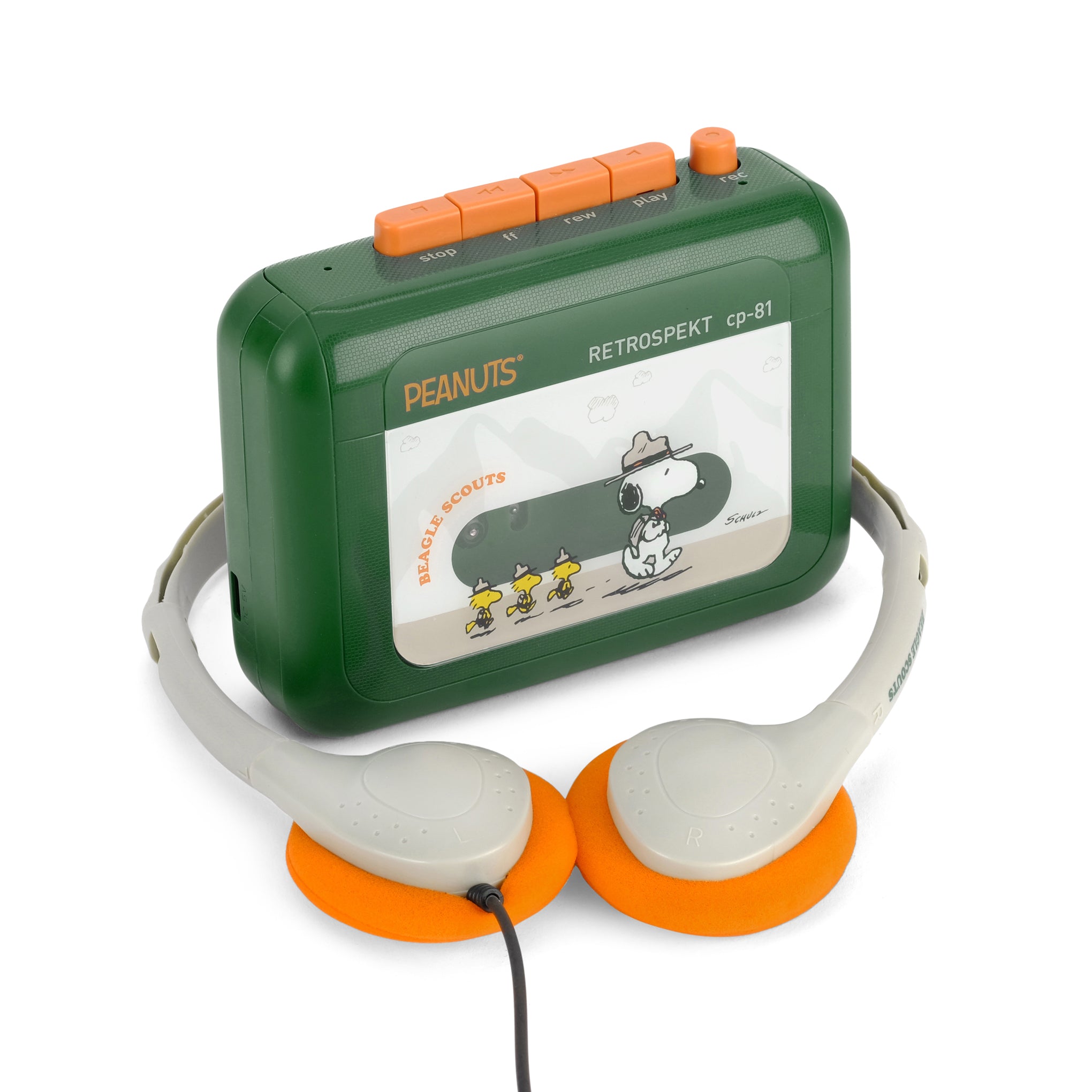 Snoopy's Beagle Scouts CP-81 Cassette Player – MoMA Design Store