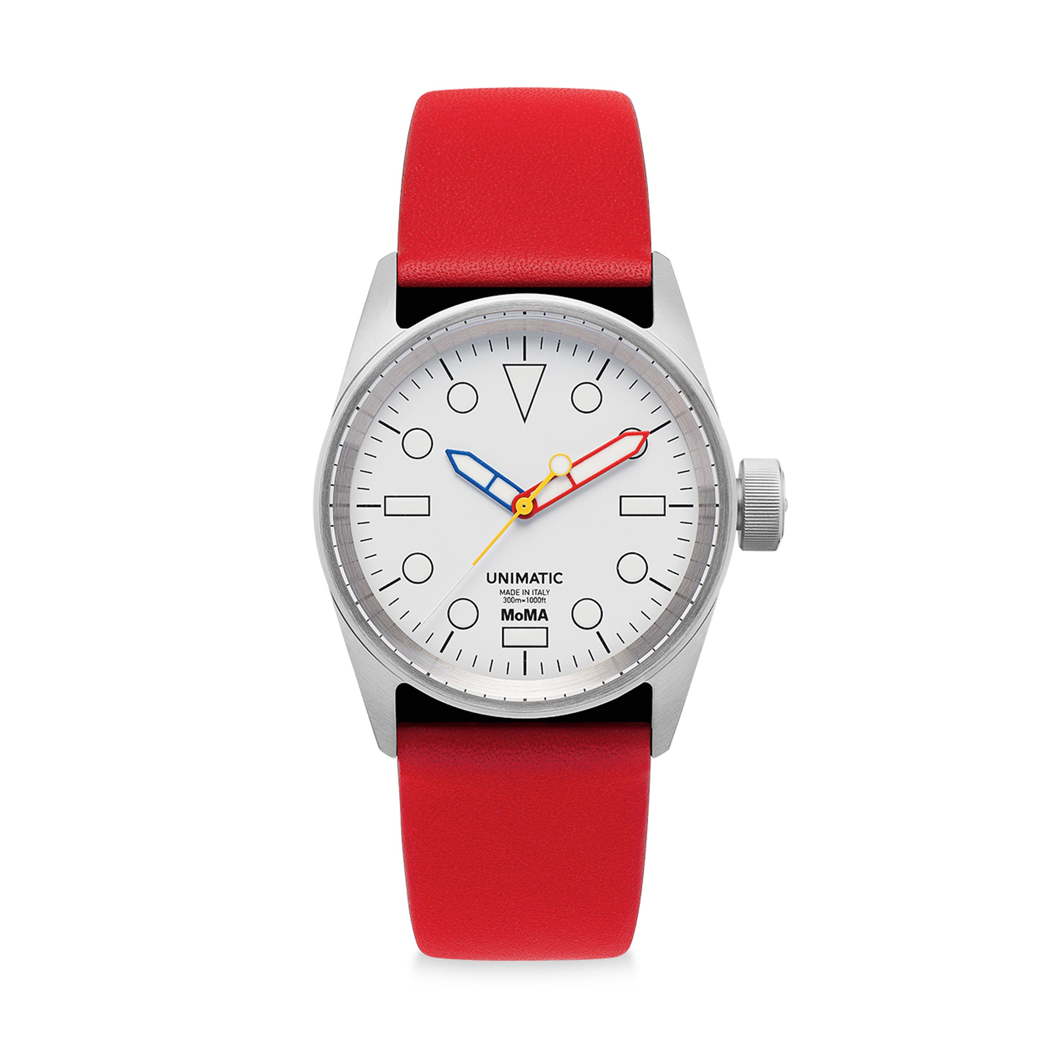 MoMA Unimatic De Stijl Modello Cinque Watch - Red – MoMA Design Store