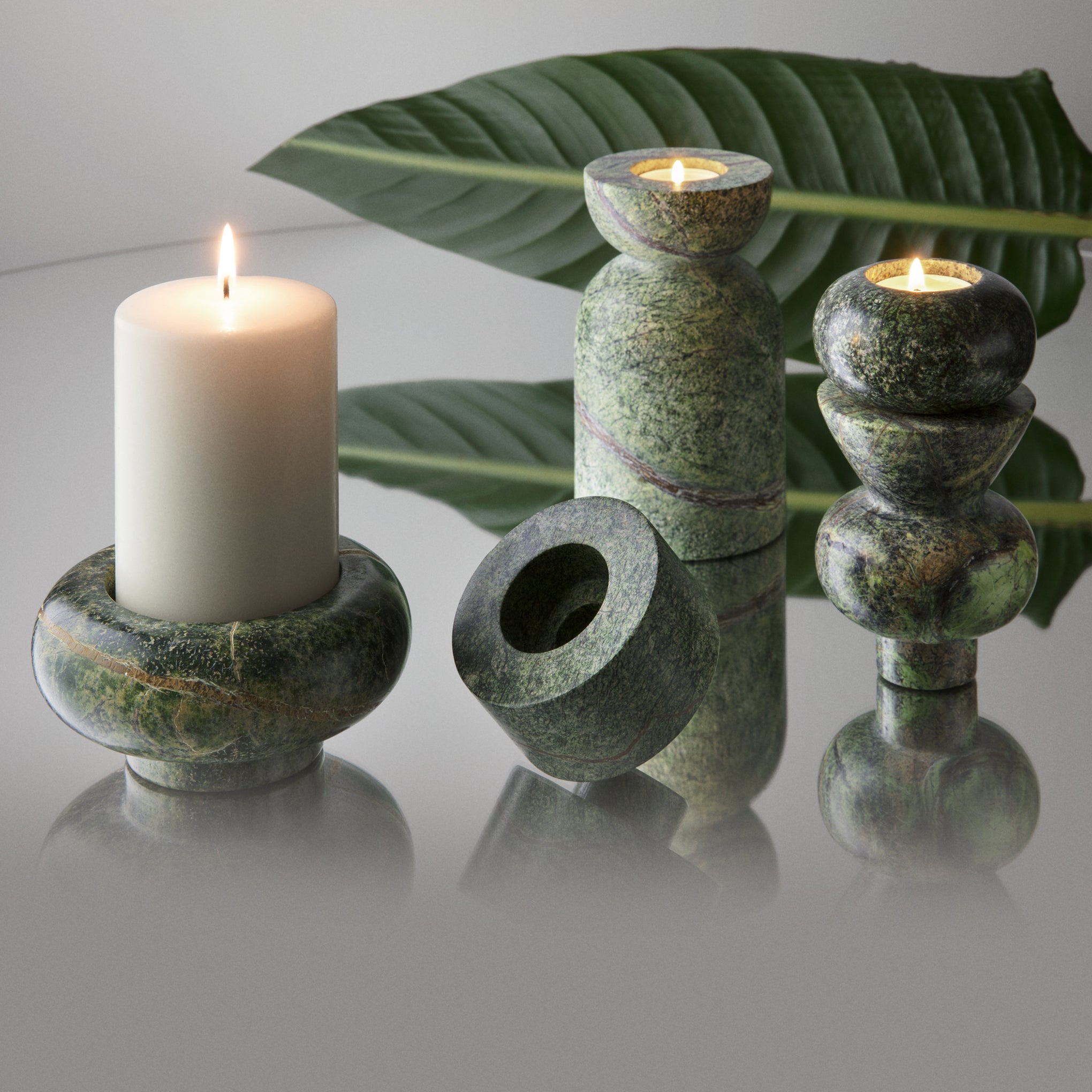 Tom Dixon Stone Stacking Candleholder - Green – MoMA Design Store