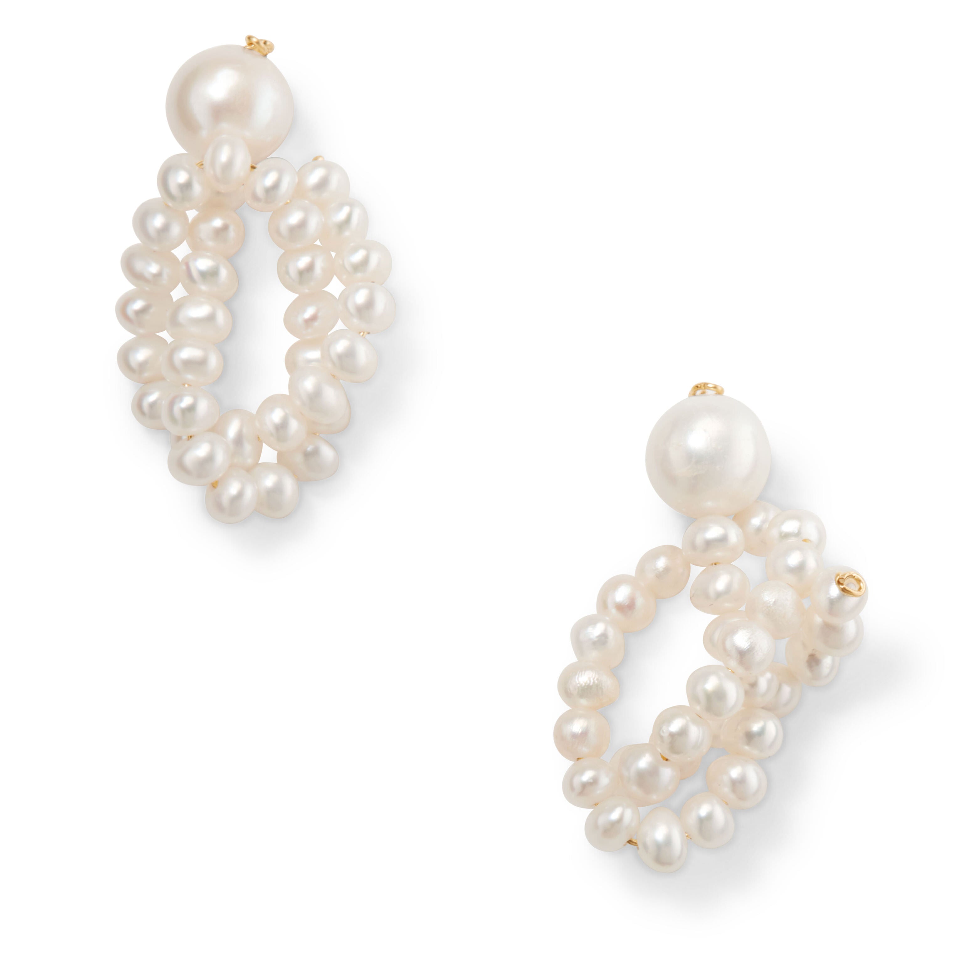 White Ridged Round Cultured Pearls, 12mm – EOS Designs Studio