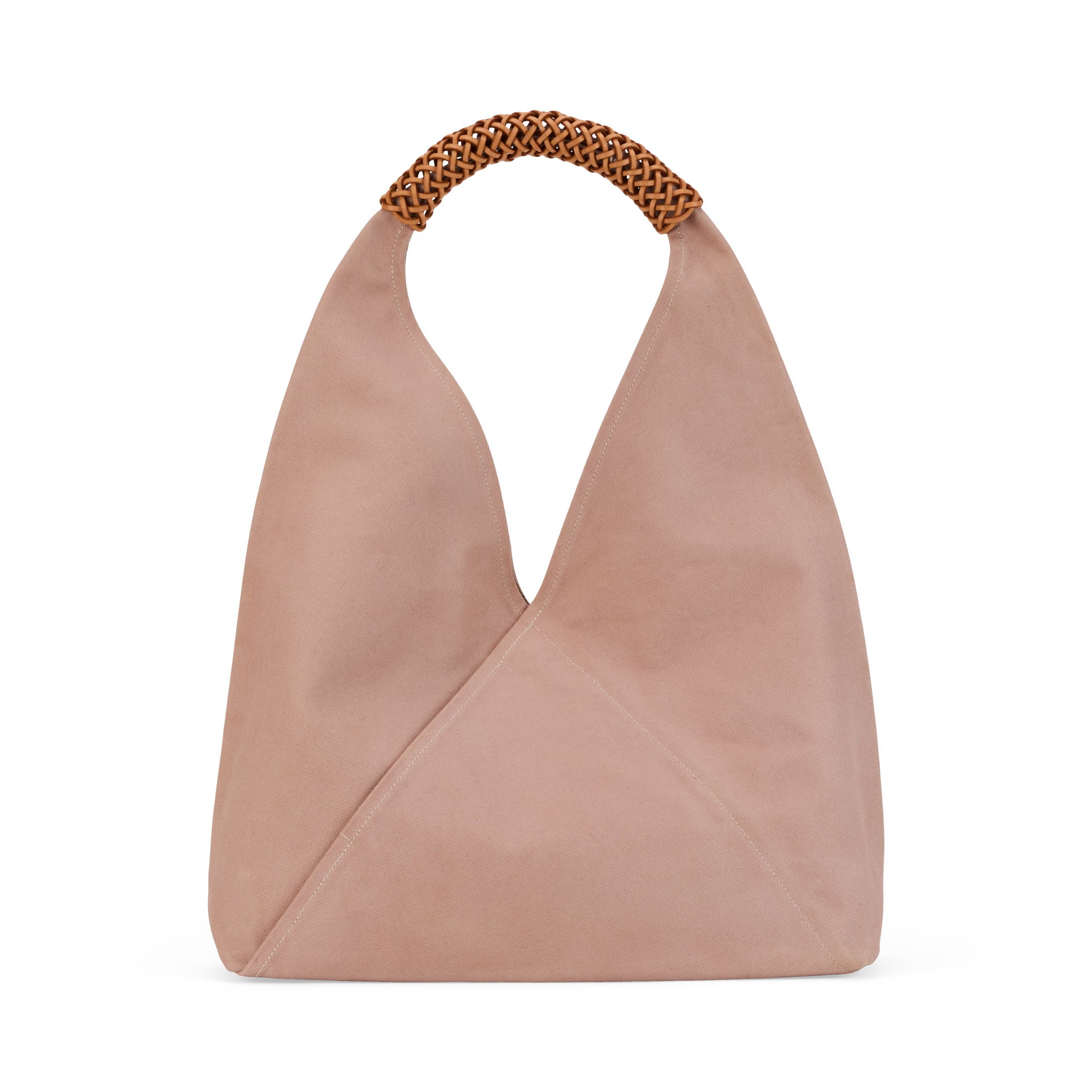 Kamaro'an Natural Dyed Woven Triangle Tote Bag - Purple – MoMA