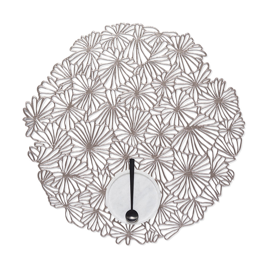Chilewich Daisy Round Placemat Gunmetal MoMA Design Store