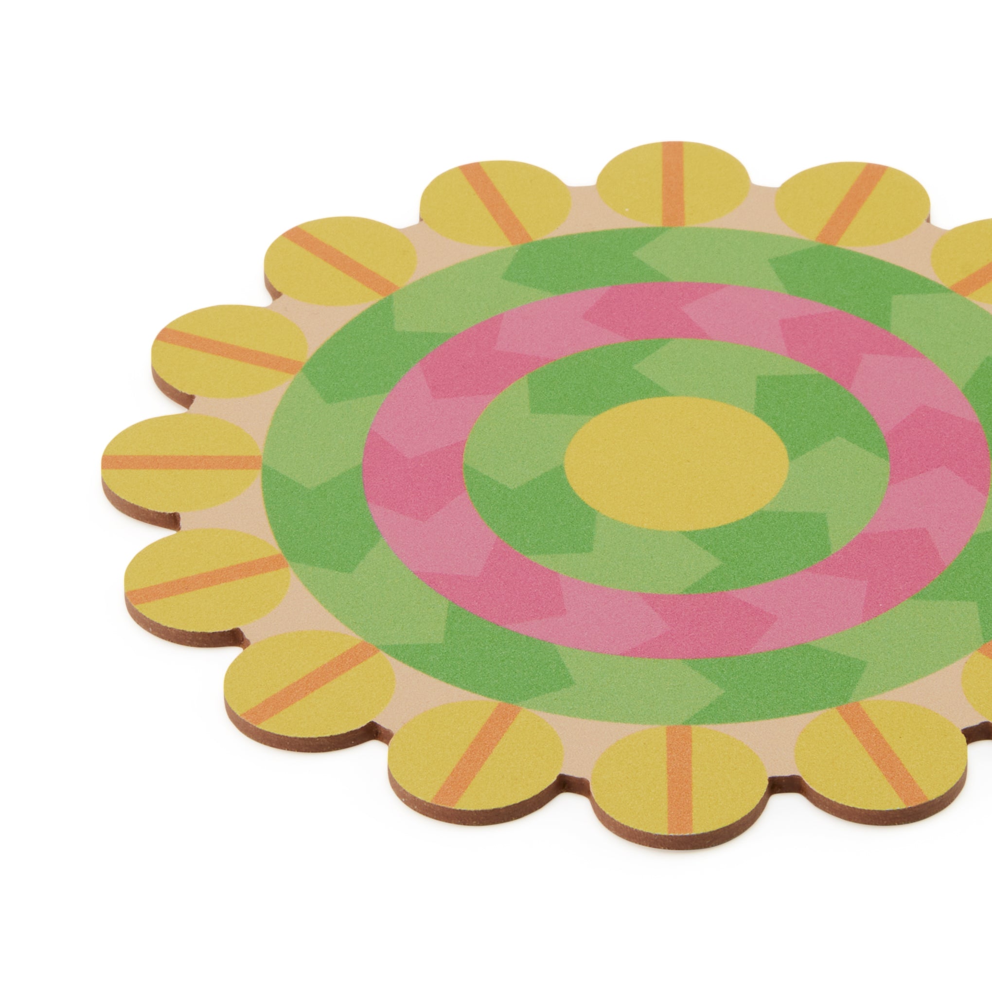 Yinka Ilori Radiant Blooms Recycled Leather Coasters - Set of 4