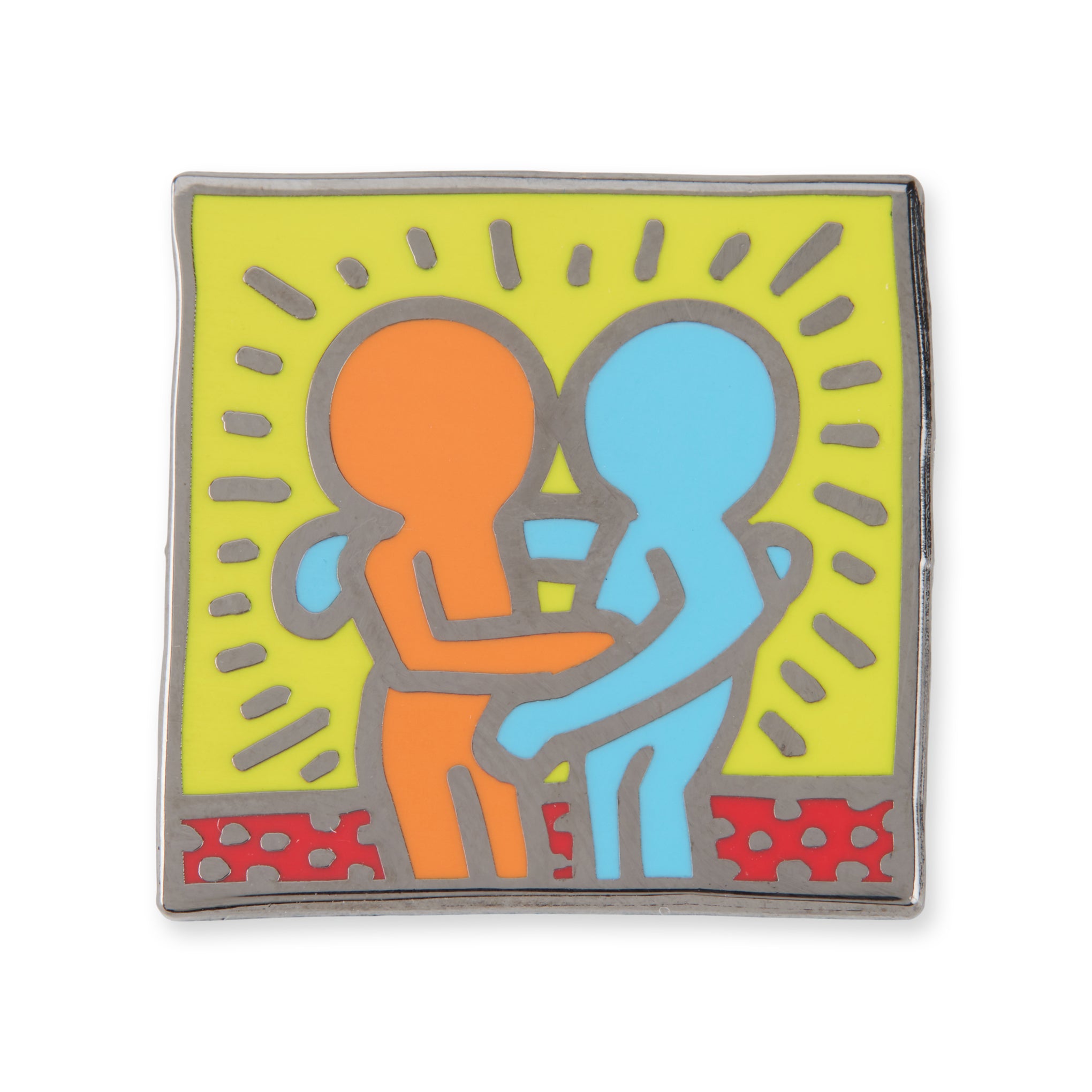 Keith Haring Enamel Pin - Friends – MoMA Design Store