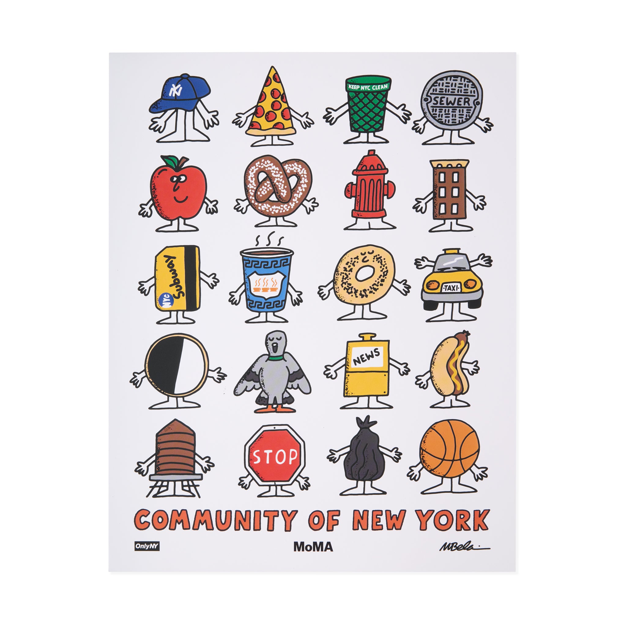 Only NY for MoMA Community of New York Poster – MoMA Design Store