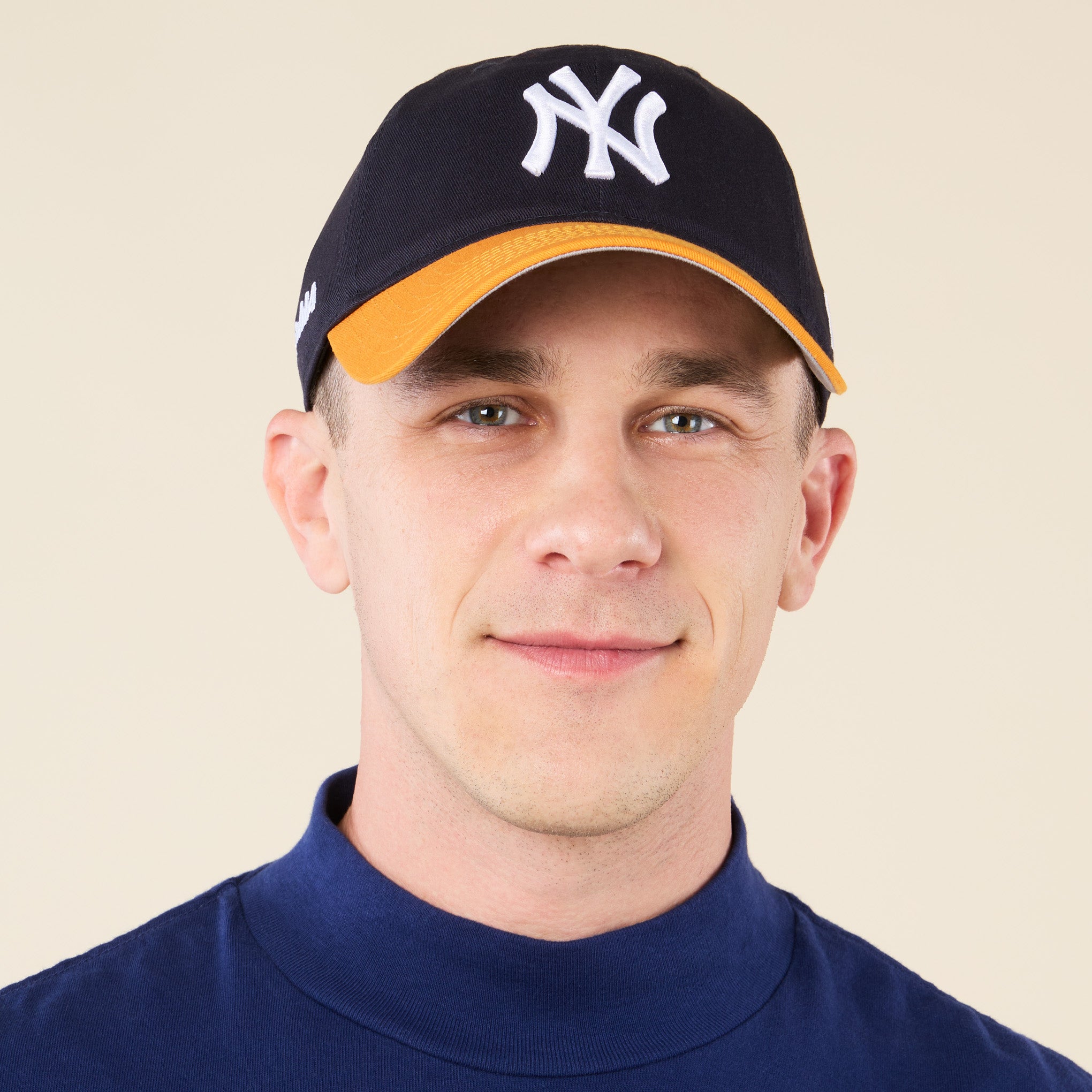 MoMA Yankees Two-Tone Adjustable Baseball Cap - Navy/ Yellow