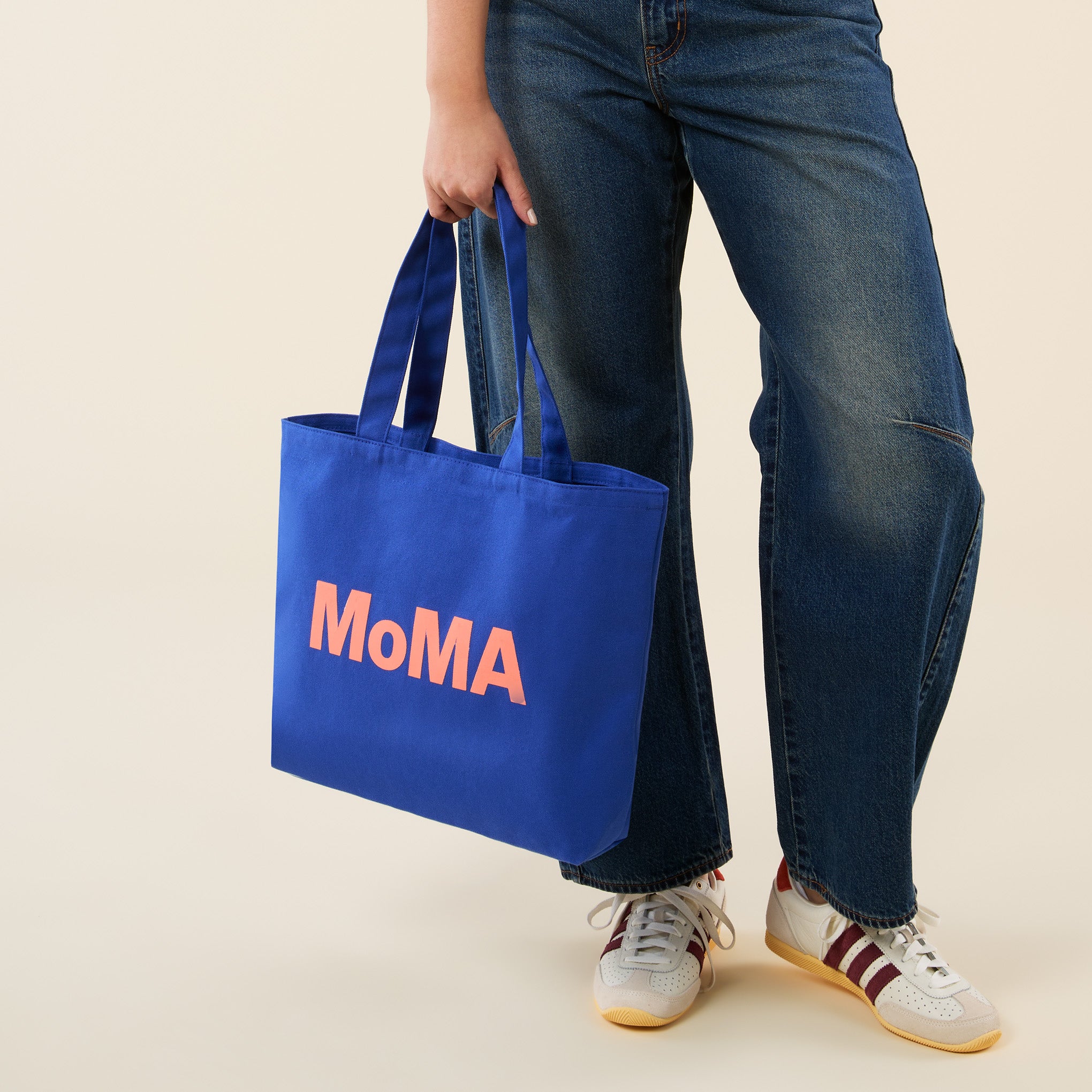 Colorful MoMA Tote Bag - Blue/ Coral – MoMA Design Store