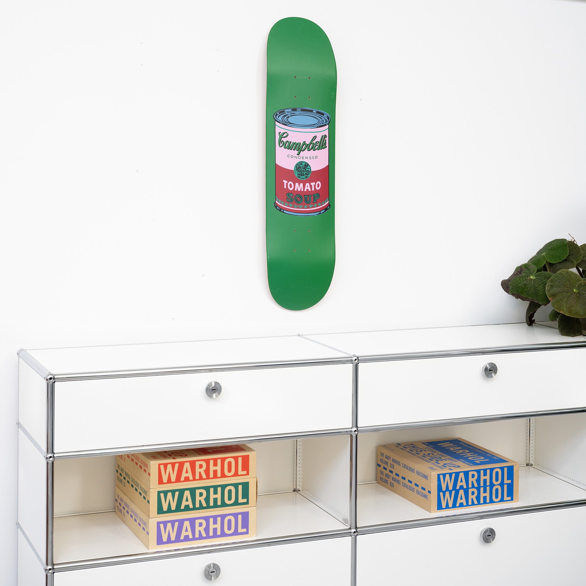 Andy Warhol: Skateboard Colored Campbell's Soup Cans - Blood