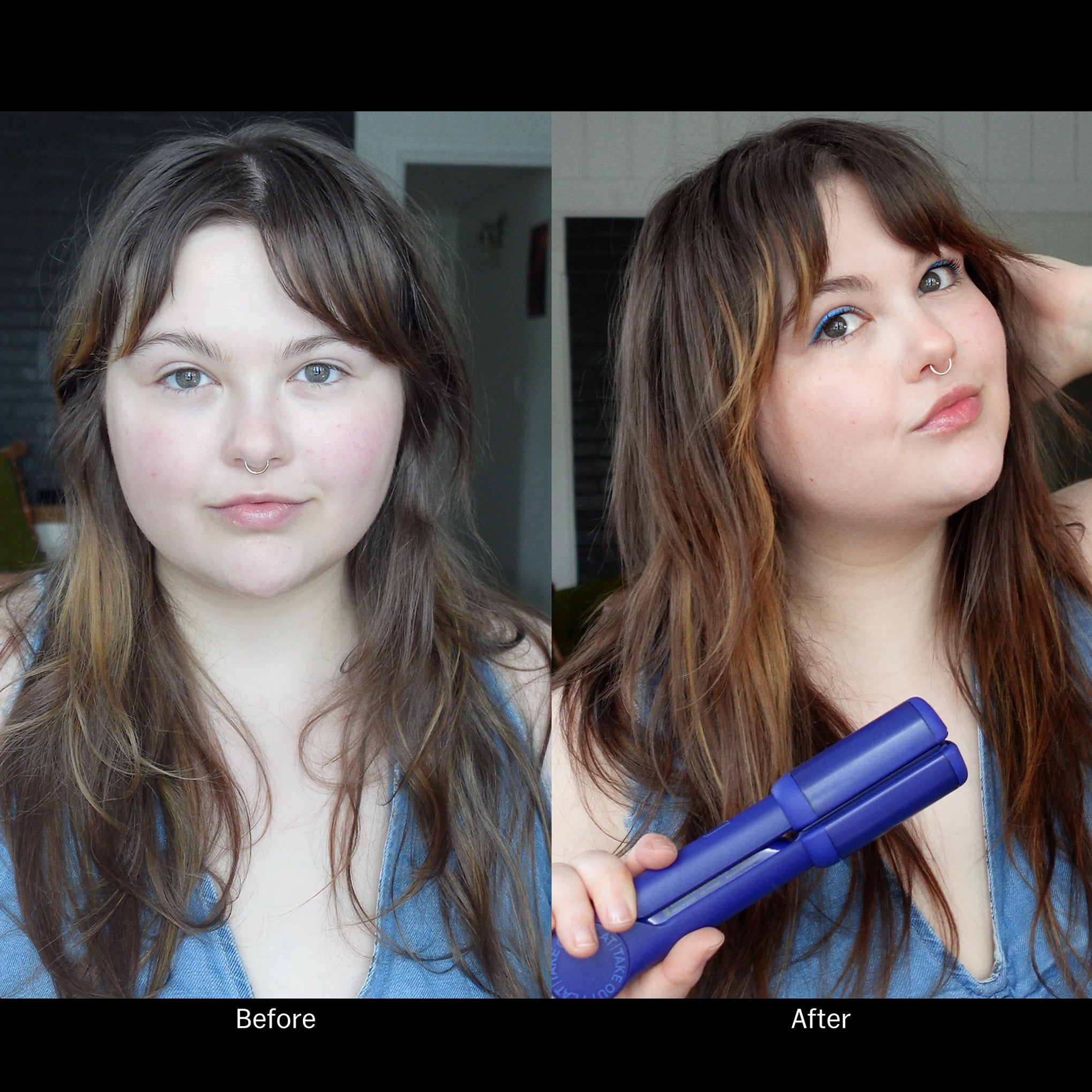 Compact Ceramic Hair Styling Tool - Navy – MoMA Design Store