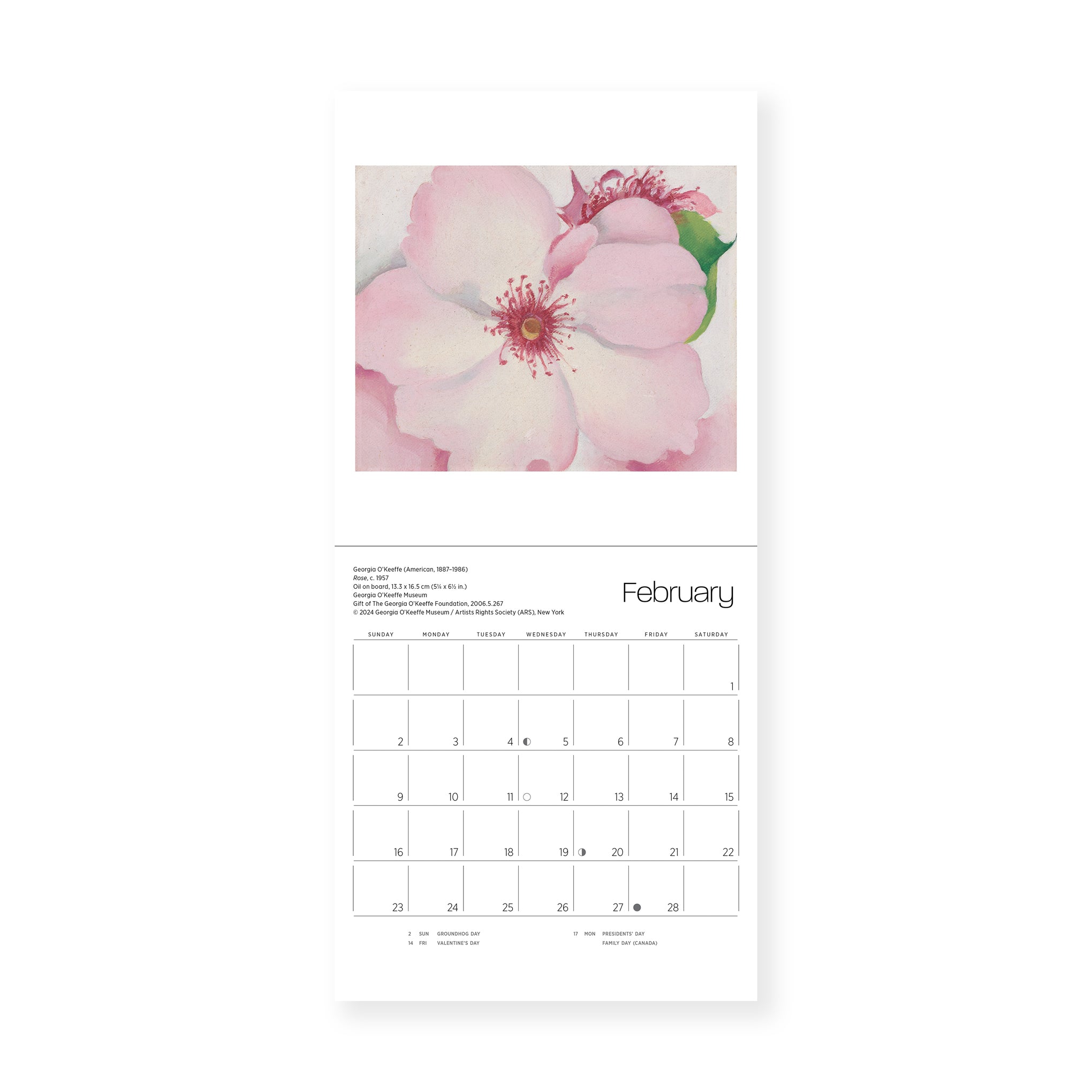 2025 O’Keeffe Mini Wall Calendar MoMA Design Store