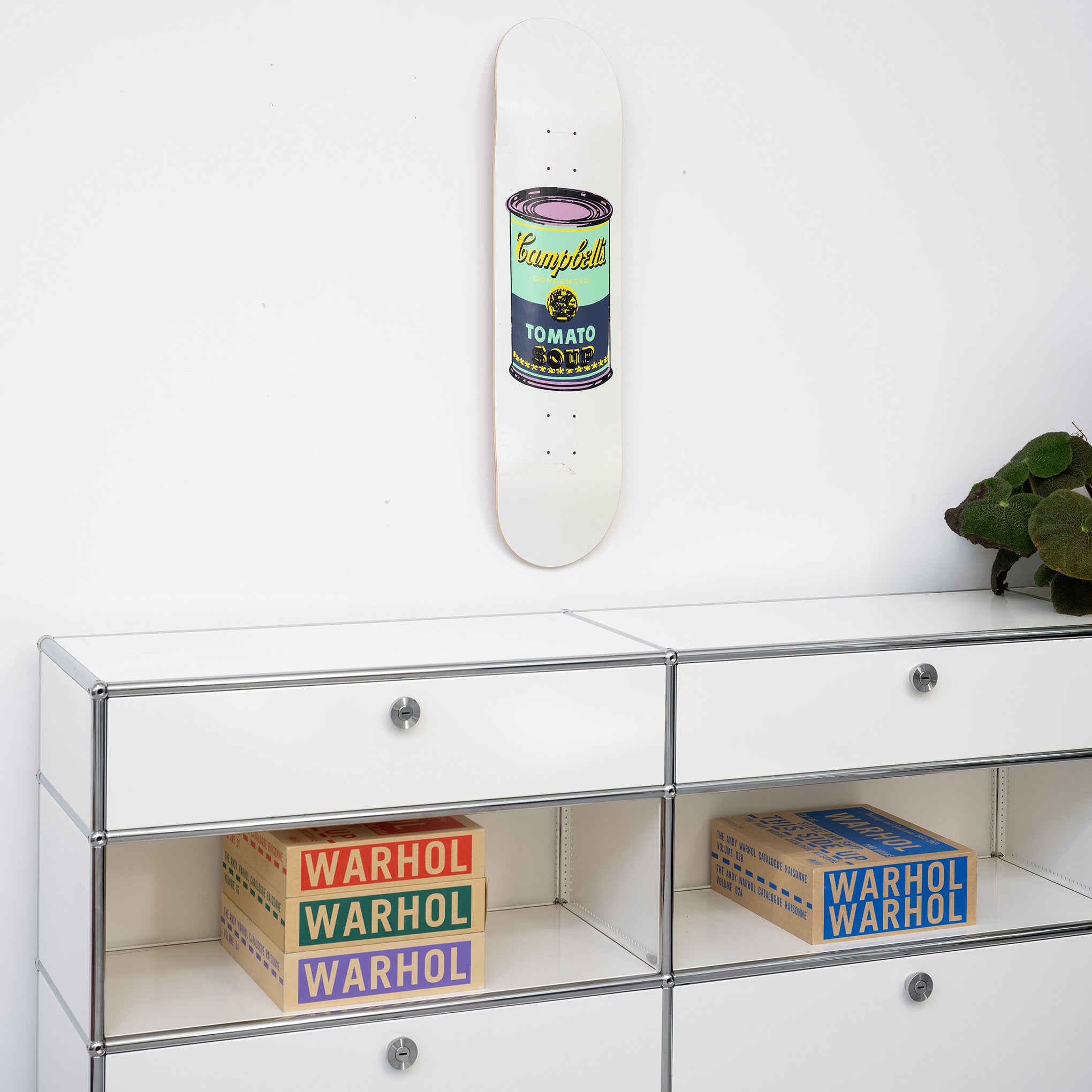 Andy Warhol: Skateboard Colored Campbell's Soup Cans - Eggplant