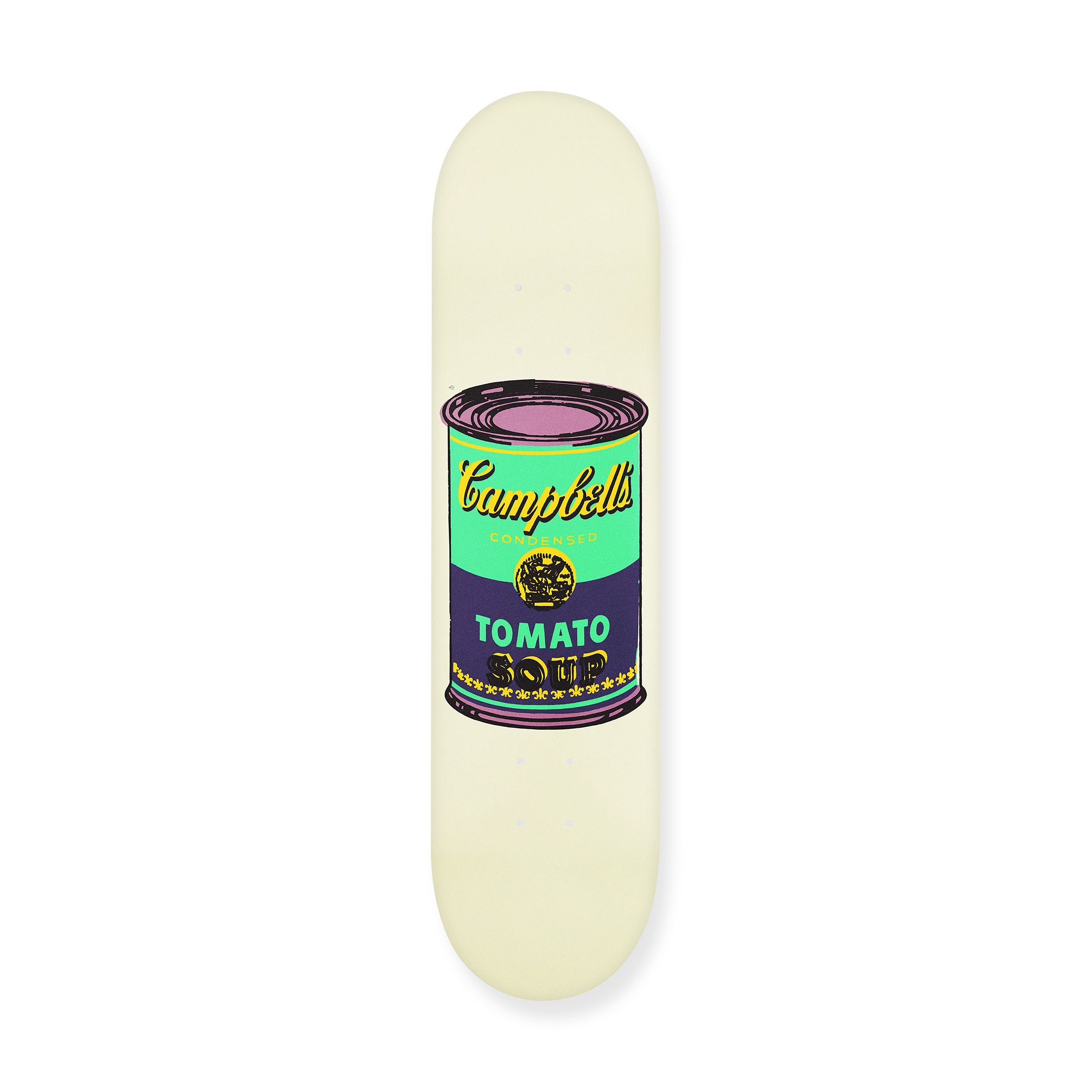 Andy Warhol: Skateboard Colored Campbell's Soup Cans - Eggplant