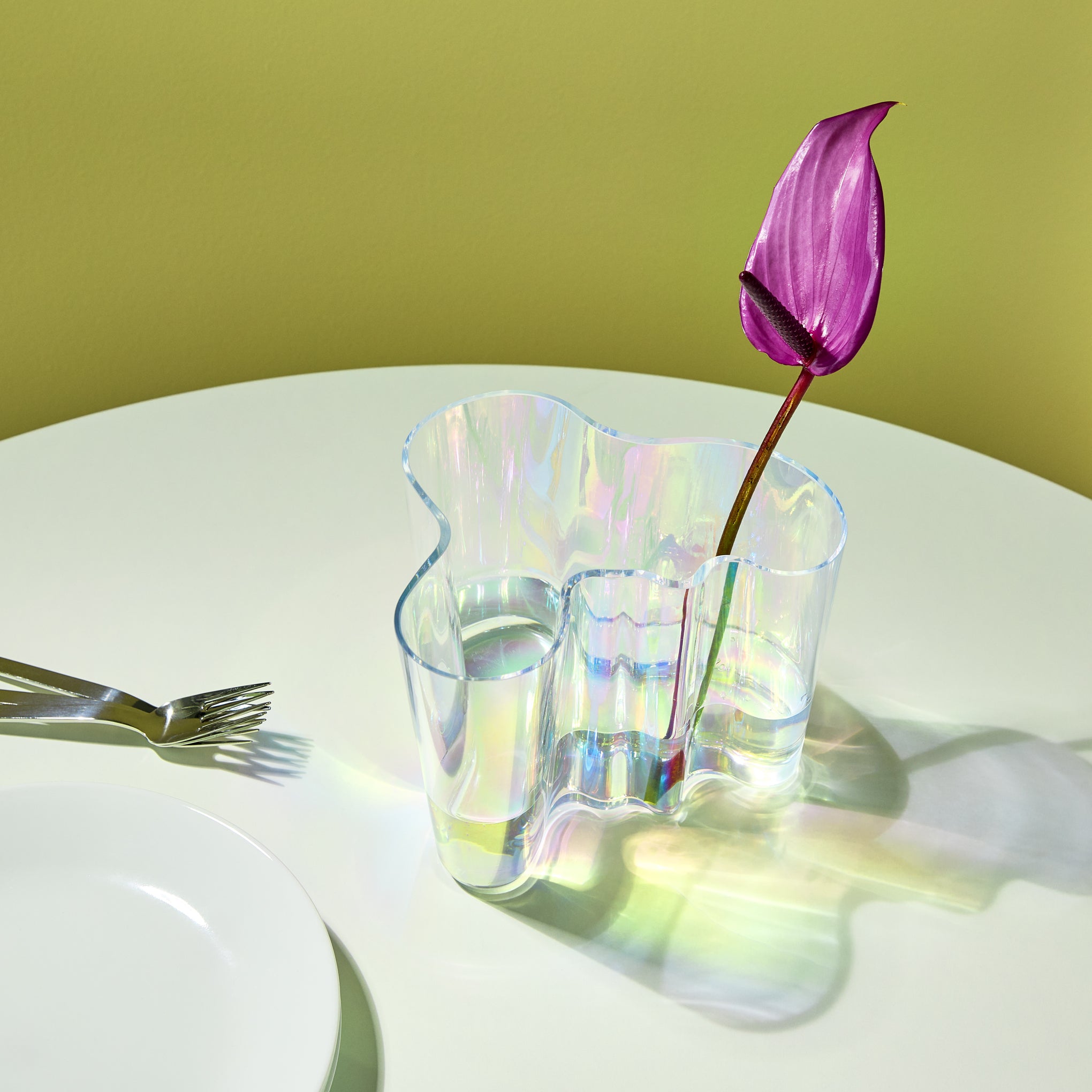 Alvar Aalto Iridescent Glass Vase - 90th Anniversary NYC Edition