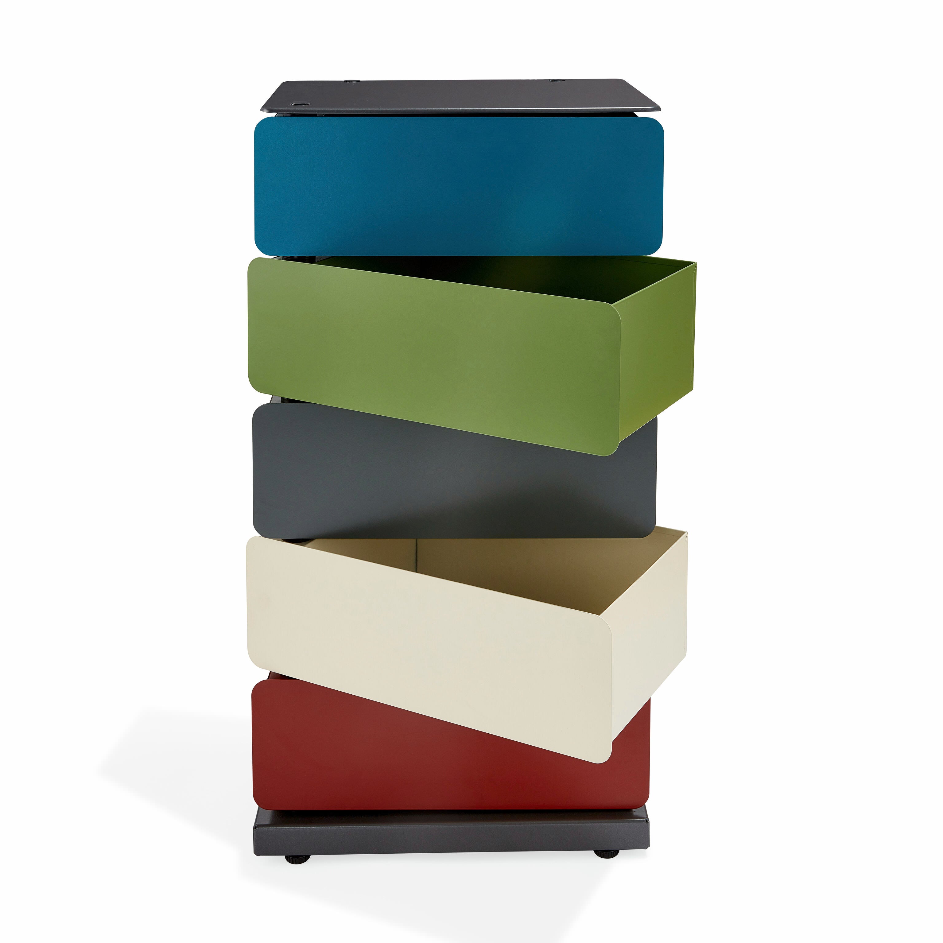 5Drawer Pivot Blue/ Gray/ Red MoMA Design Store