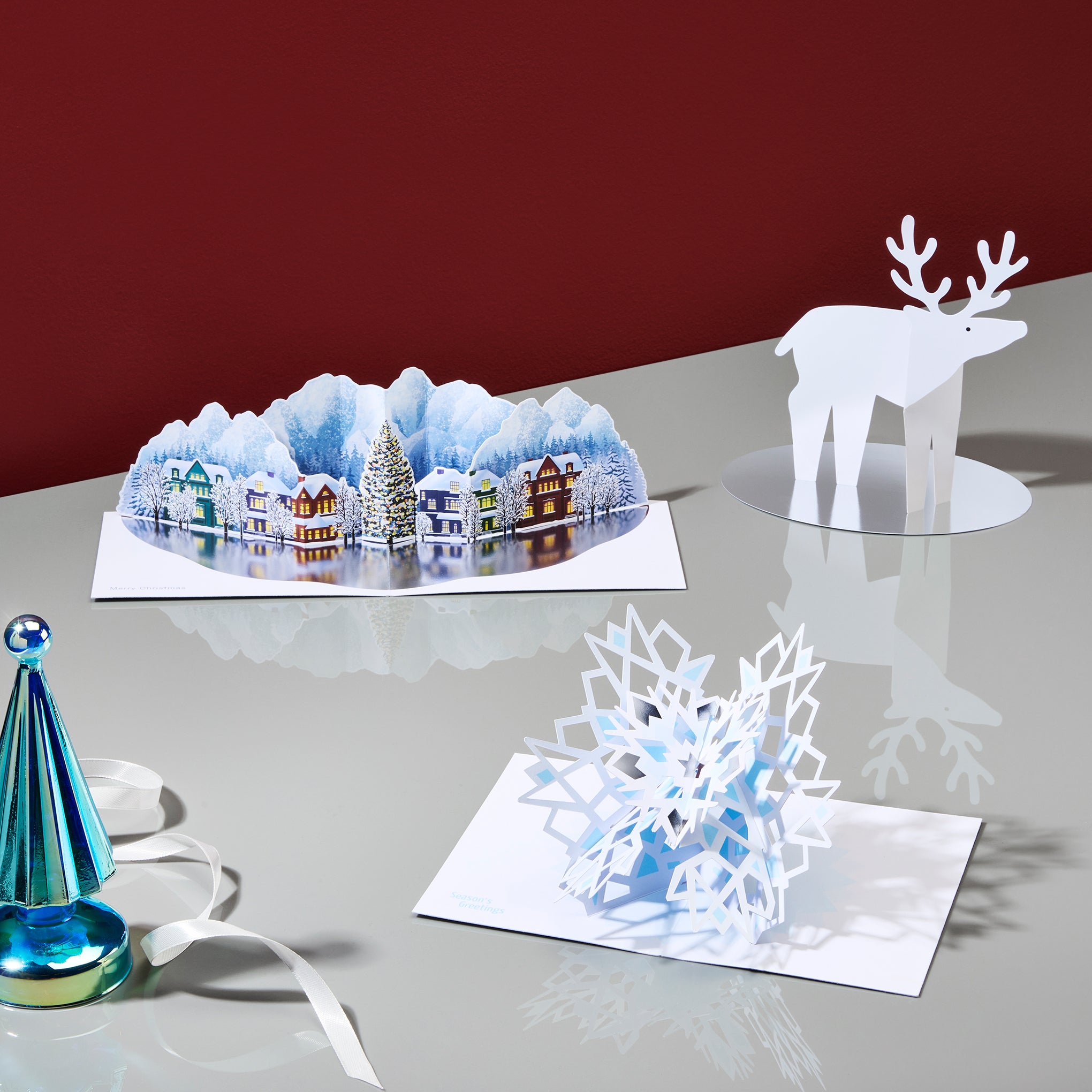 Mountain Village Holiday Pop-Up Cards - Set of 8 – MoMA Design Store