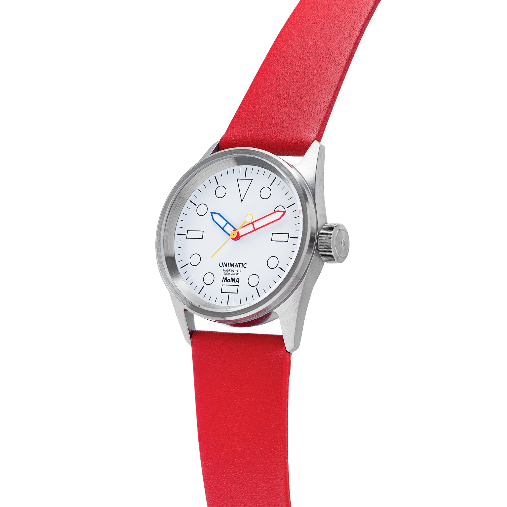 MoMA Unimatic De Stijl Modello Cinque Watch - Red – MoMA Design Store