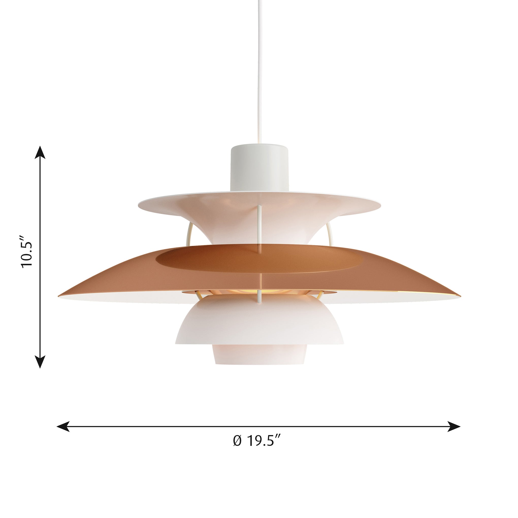 louis poulsen PH 5 ペンダントライト Copper PH 5 Hanging Lamp - Copper – MoMA Design Store