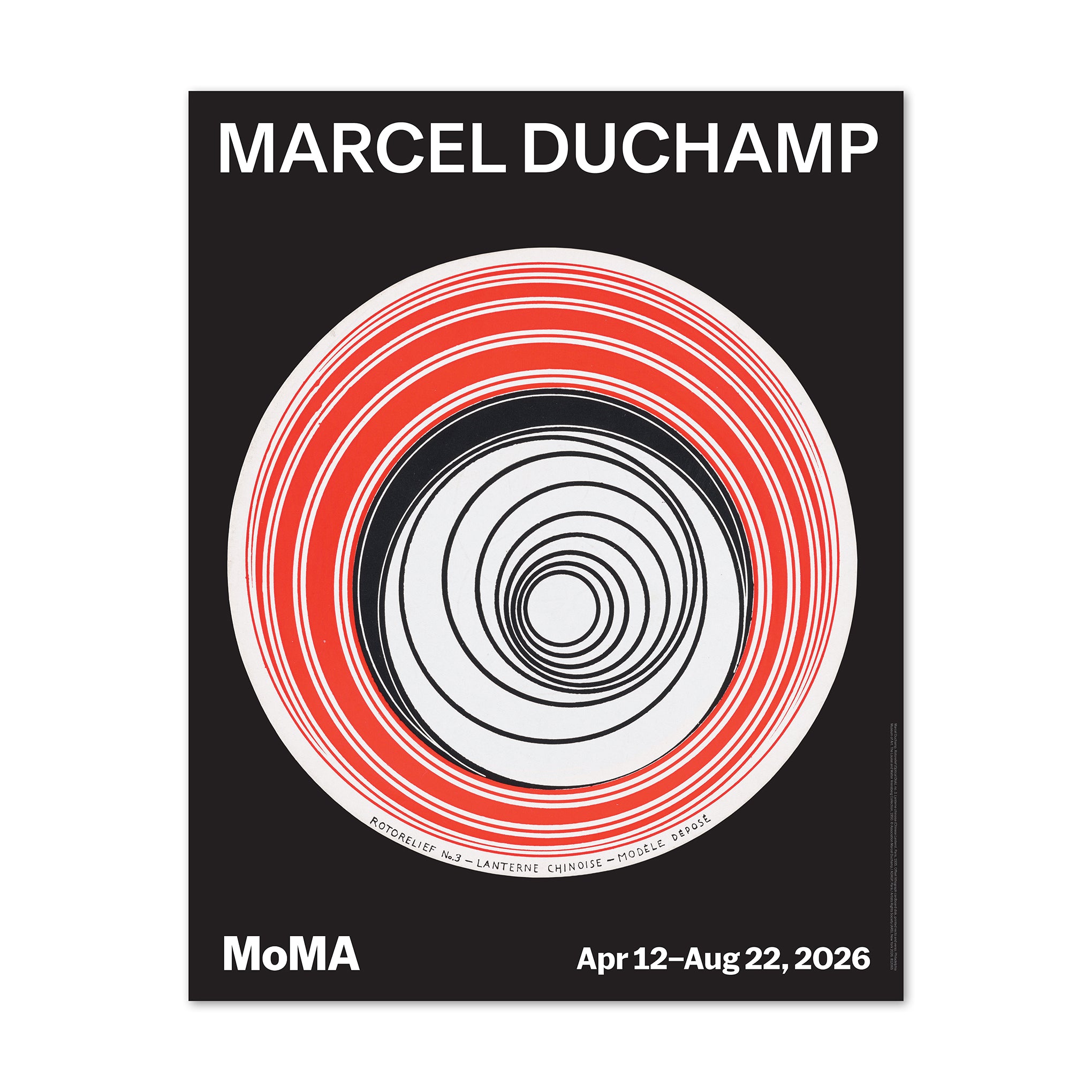 Marcel Duchamp Exhibition Poster - Rotorelief – MoMA Design Store