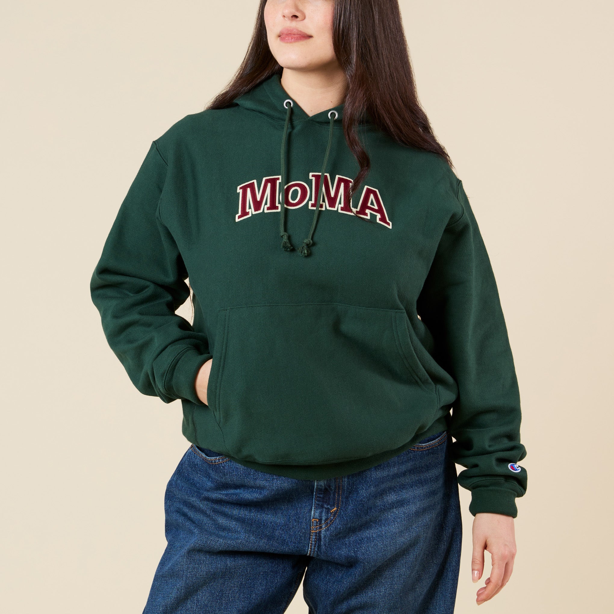 Champion Hoodie - MoMA Edition - Dark Green – MoMA Design Store
