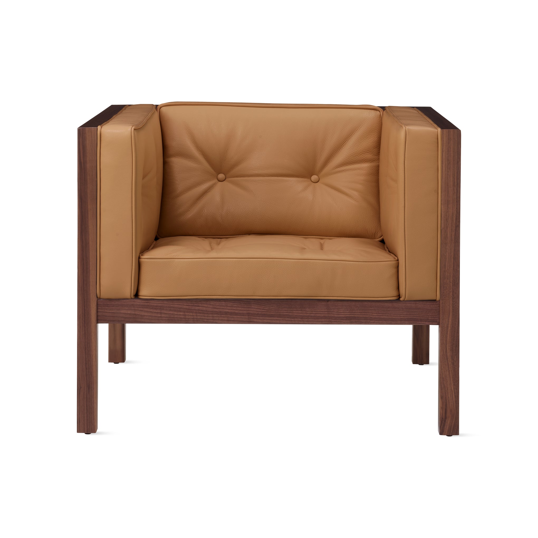 George Nelson Leather Cube Lounge Chair from Herman Miller