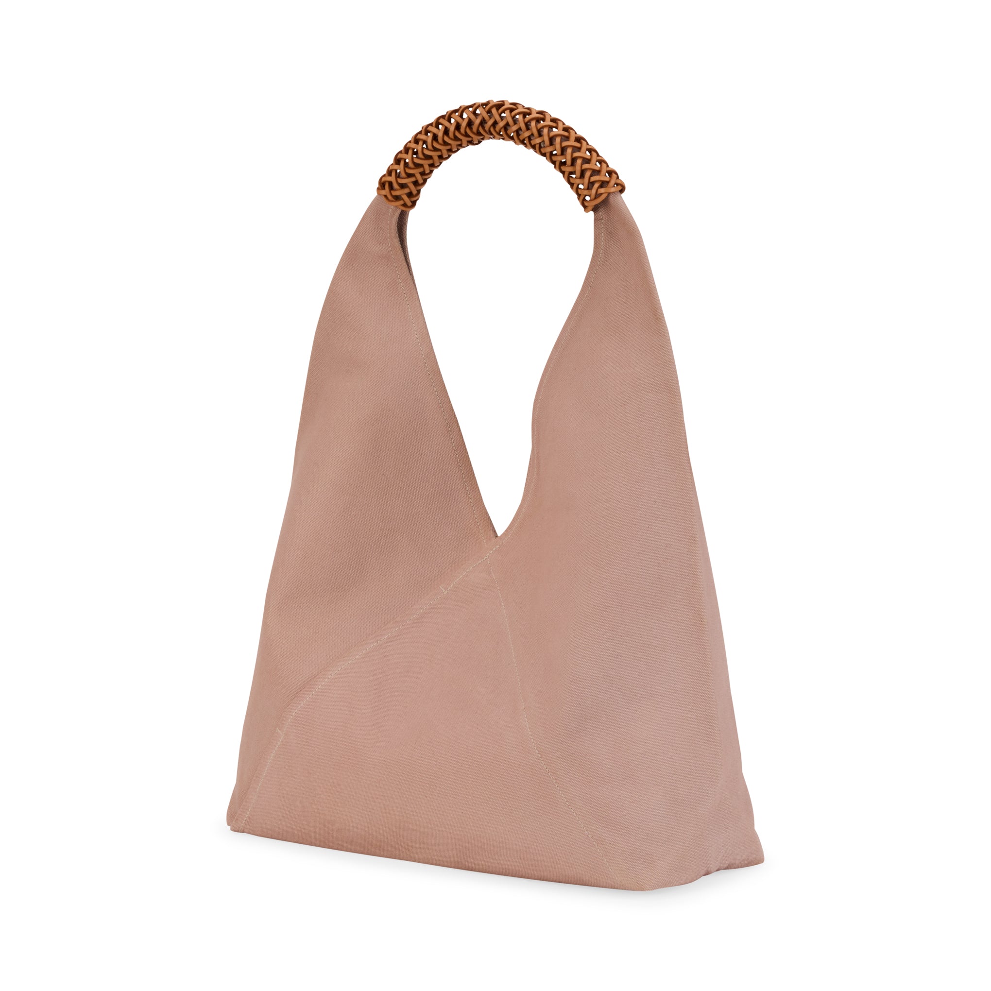 Kamaro'an Natural Dyed Woven Triangle Tote Bag - Purple – MoMA