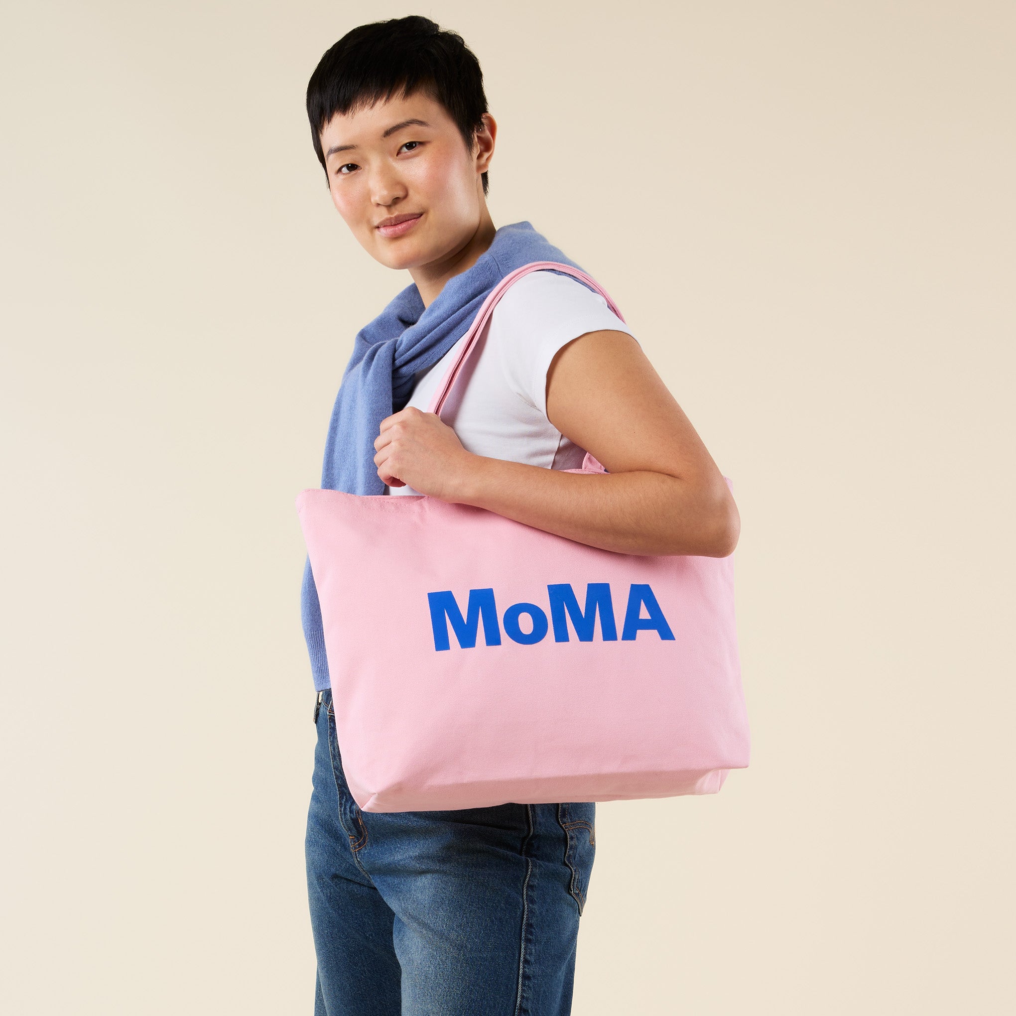 Colorful MoMA Tote Bag - Pink/ Blue – MoMA Design Store